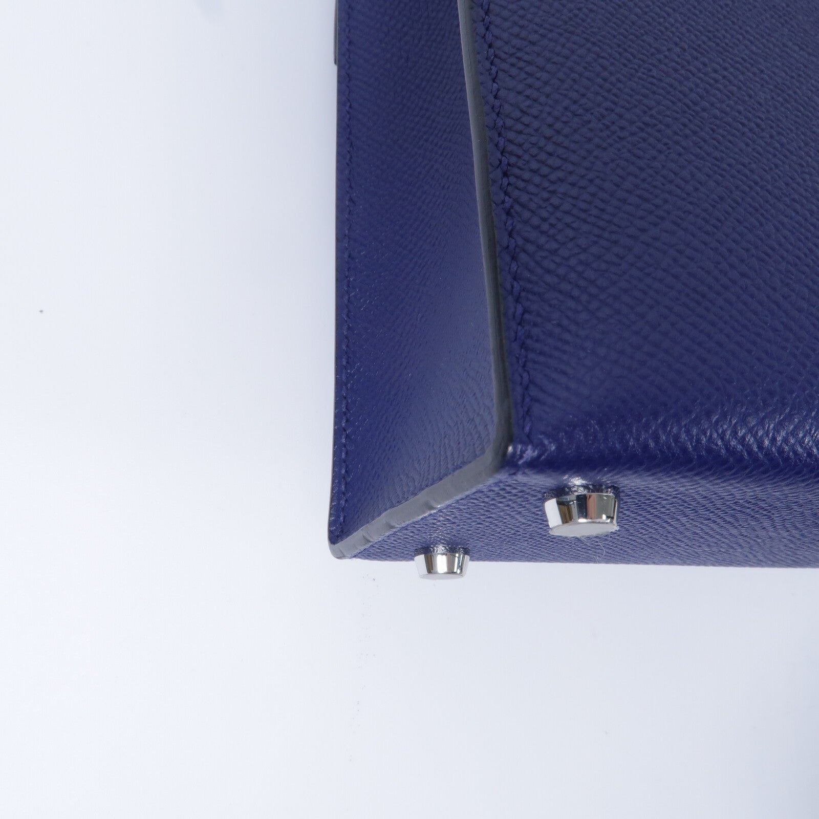 HERMES Epsom皮革Verrou 23肩背袋Bleu Saphir