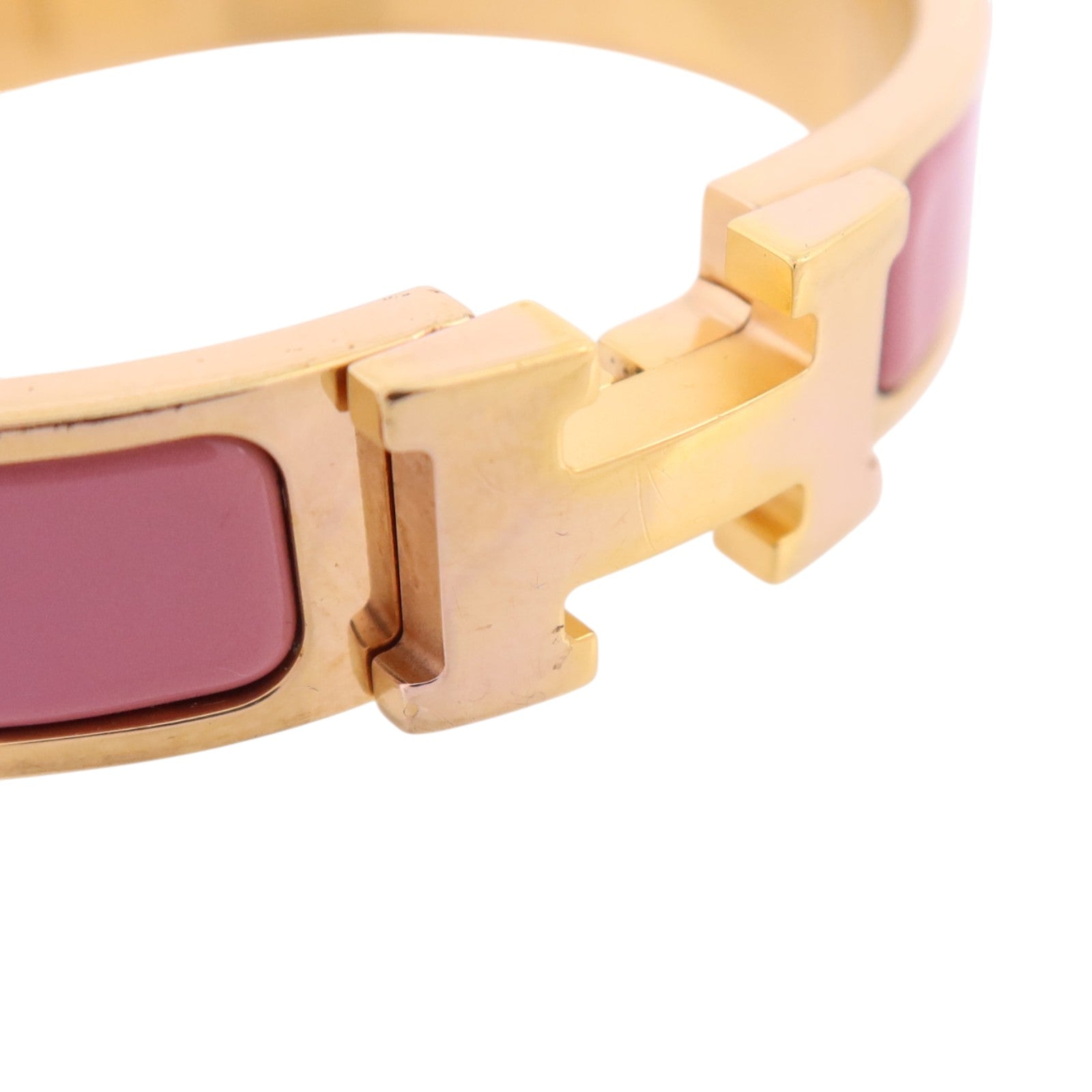 HERMES 金屬/琺瑯Clic H Bracelet金扣手鏈
