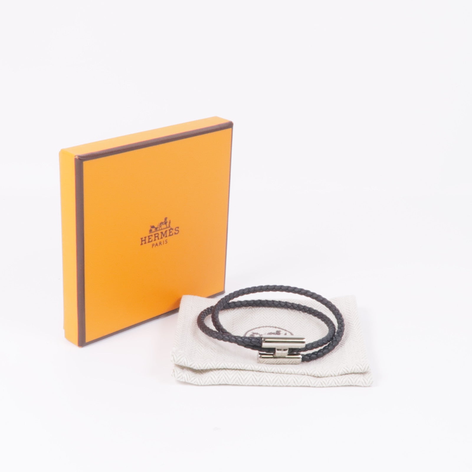 アクセサリー HERME TOURNIS SWIFT CALFSKIN BRACELET Tournis Tresse So Brown bracelet - Brown | Hermès USA