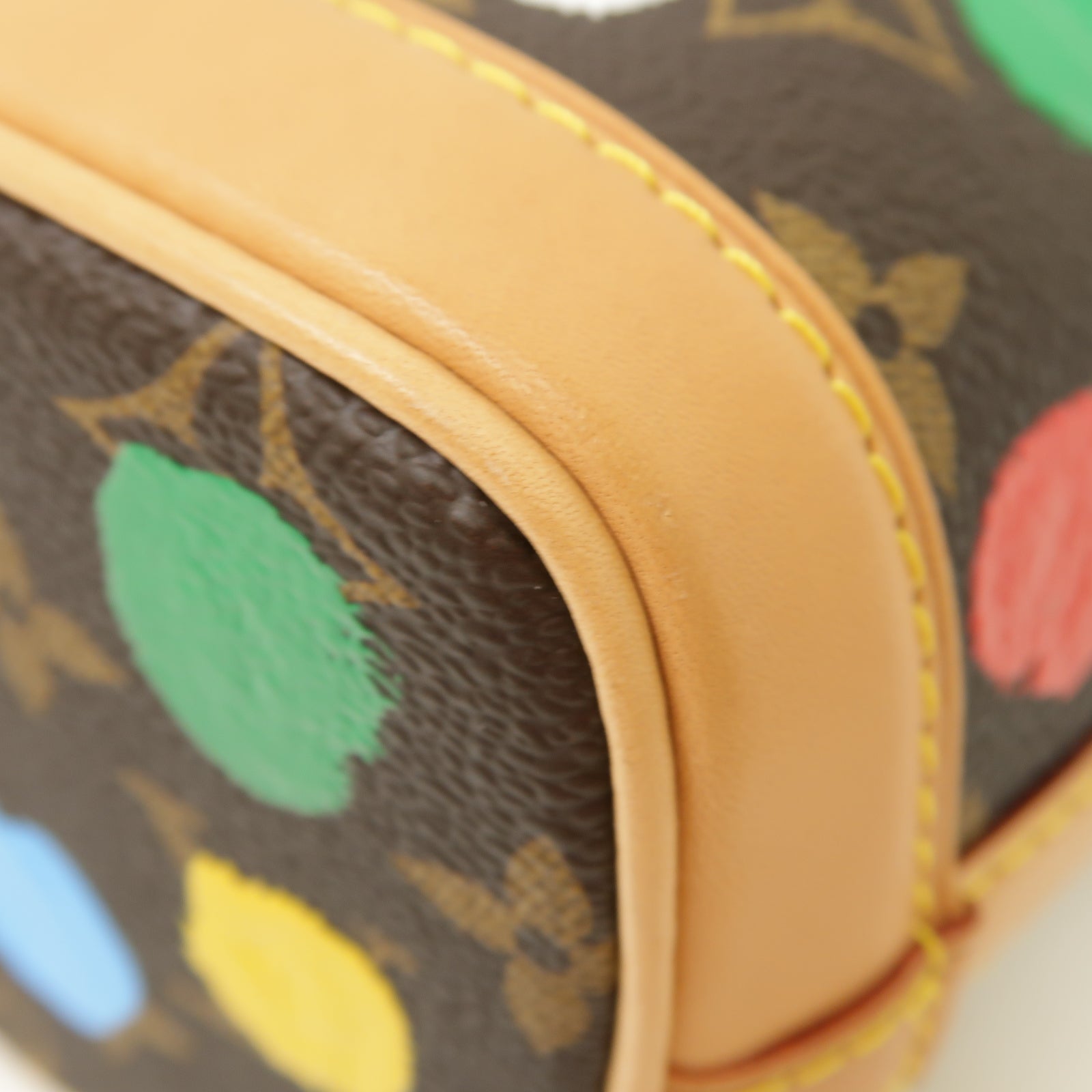 LOUIS VUITTON Monogram LV x YK Nano Noe金扣手挽肩背兩用袋啡色/彩色