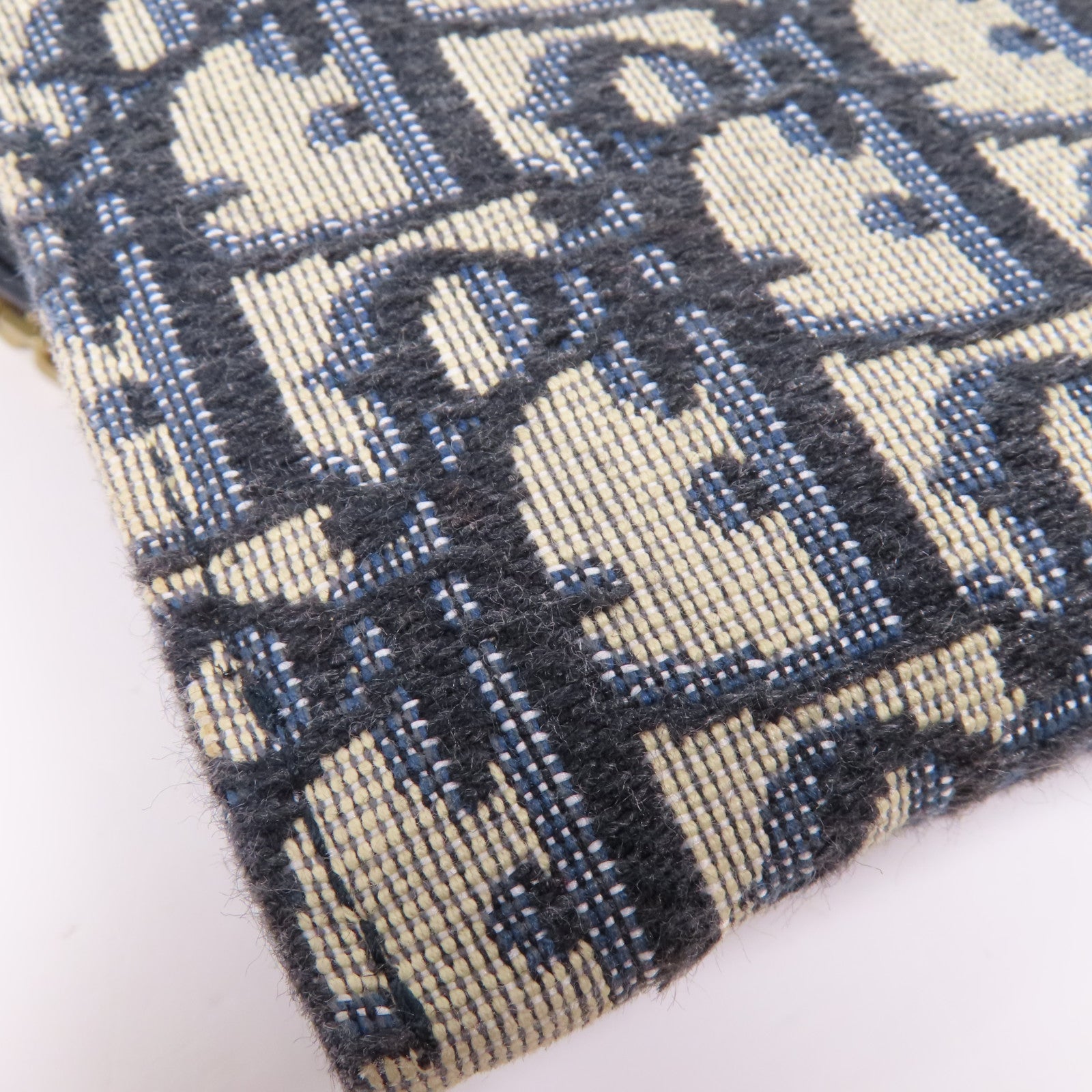 Dior 帆布Small Saddle Pouch With Chain金扣肩背袋