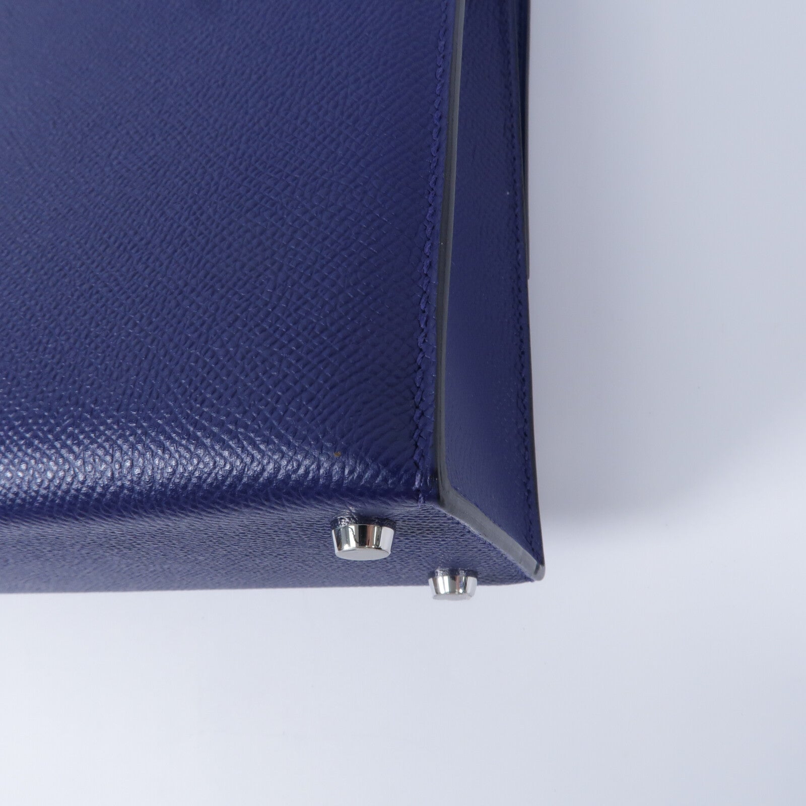 HERMES Epsom皮革Verrou 23肩背袋Bleu Saphir
