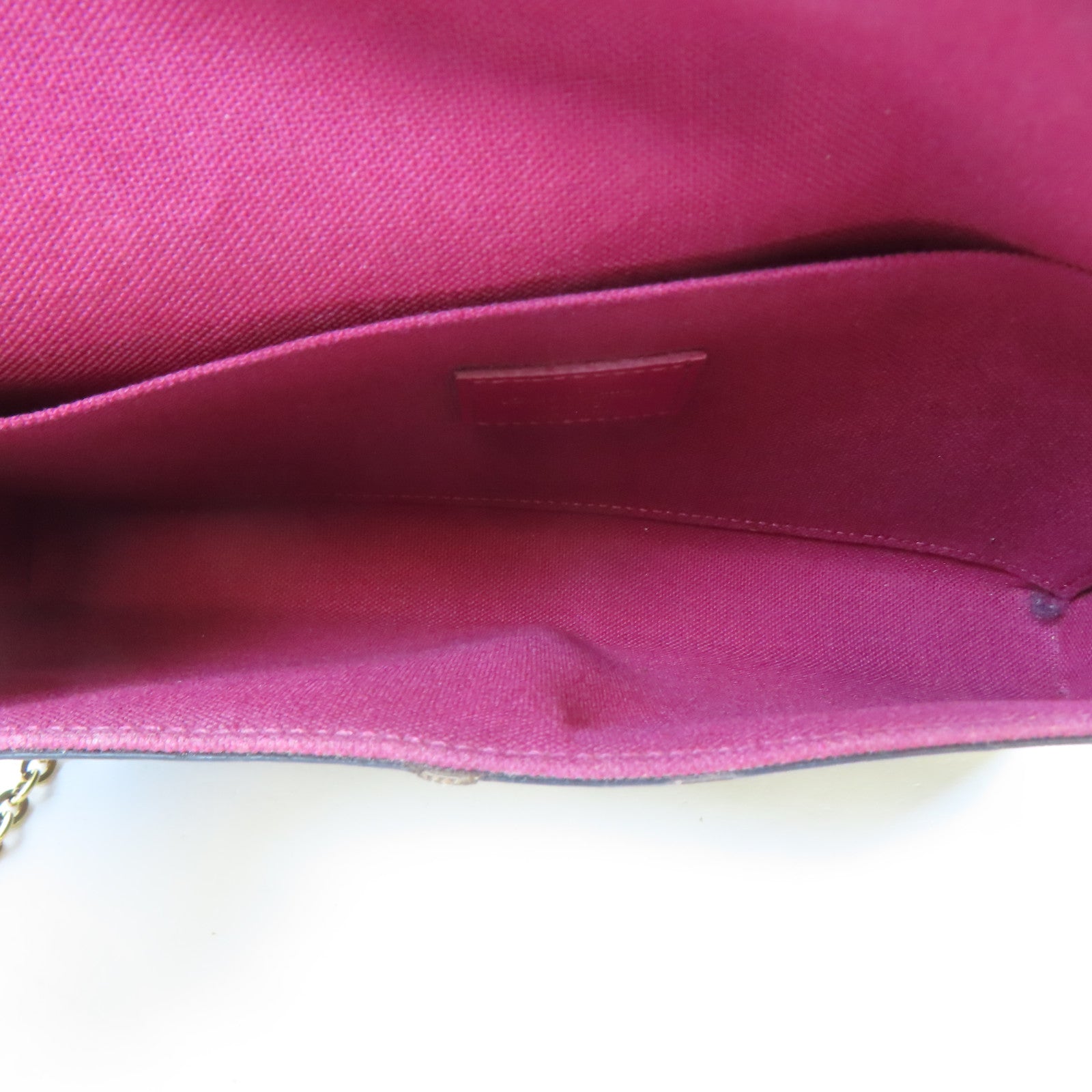 LOUIS VUITTON Monogram Felicie Pochette金扣鏈帶肩背袋啡色