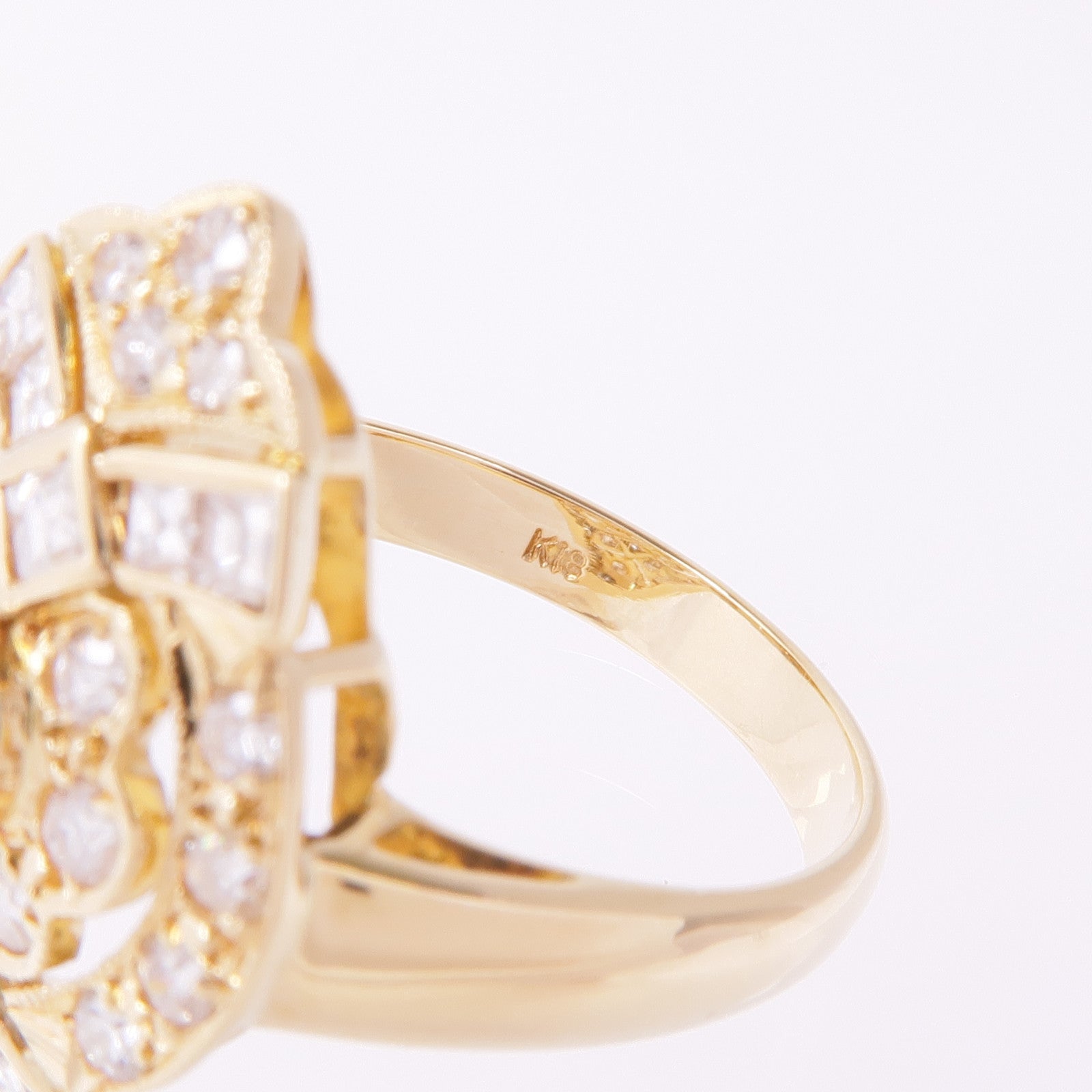 JEWELRY 【激減優惠】18K黃金Diamond Ring鑽石戒指US#6.25
