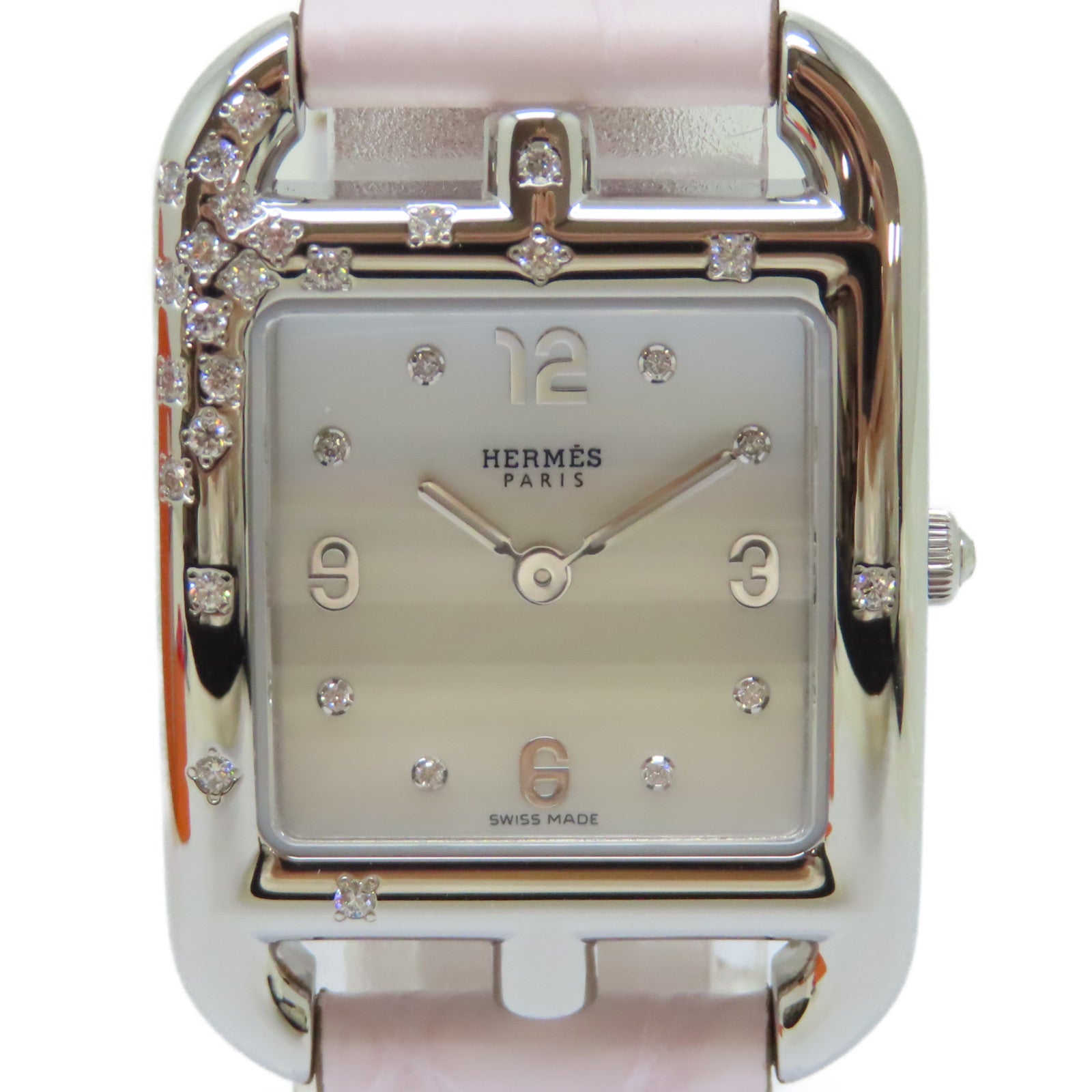 HERMES Cape Cod Small Model 31mm不鏽鋼手錶石英機芯白色