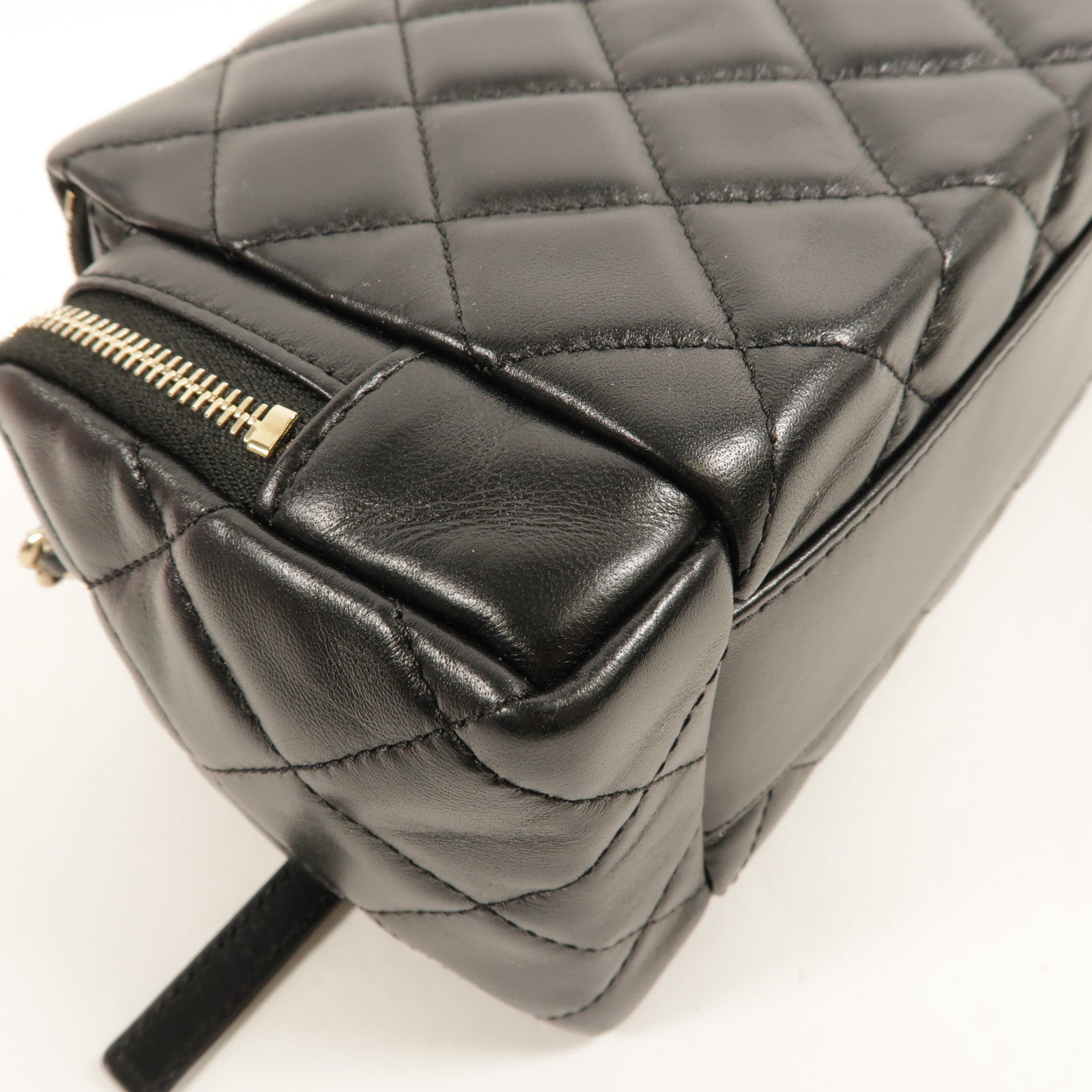 CHANEL 羊皮皮革Vanity Case手挽肩背兩用袋
