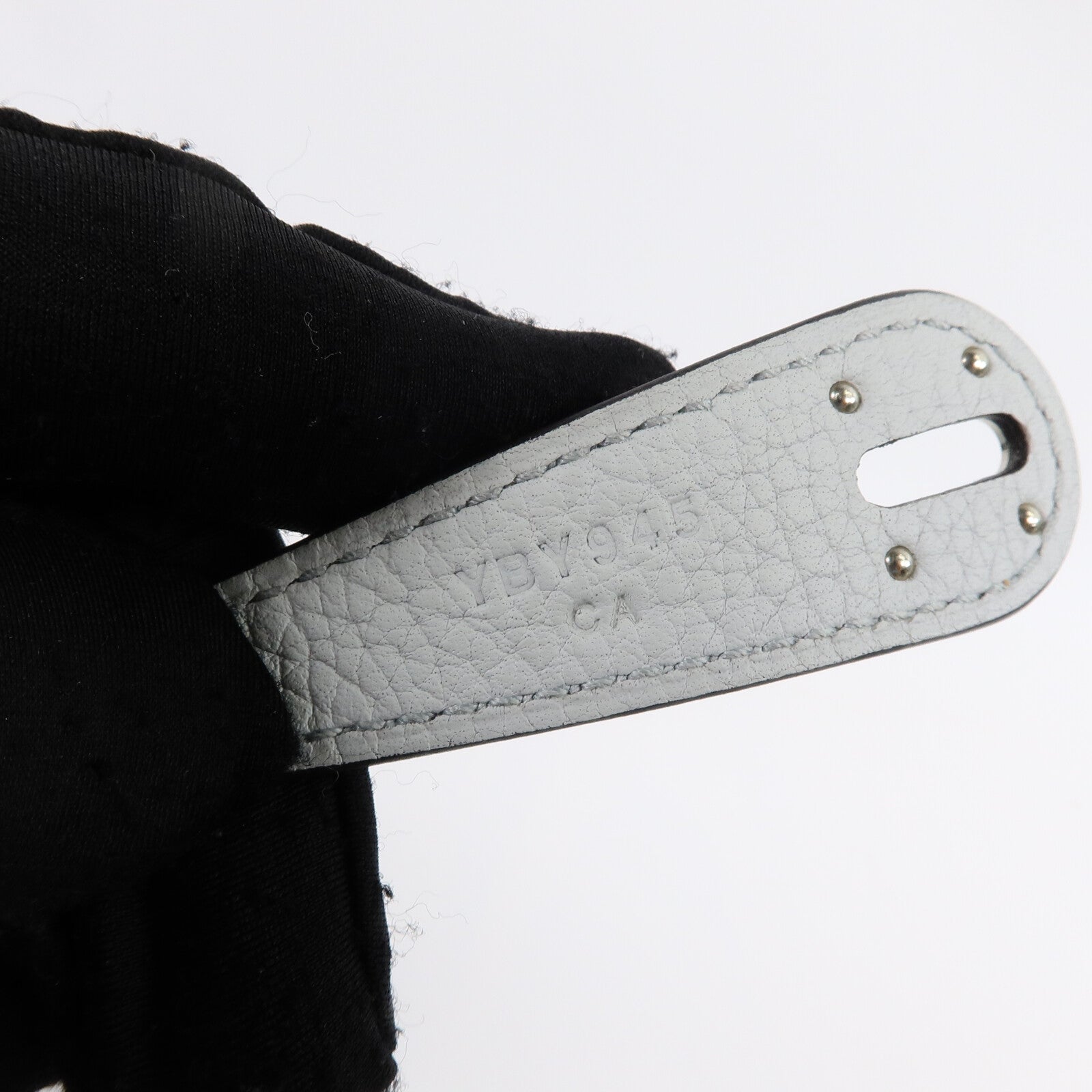 HERMES Clemence皮革Lindy 26手挽肩背兩用袋Blue Pale