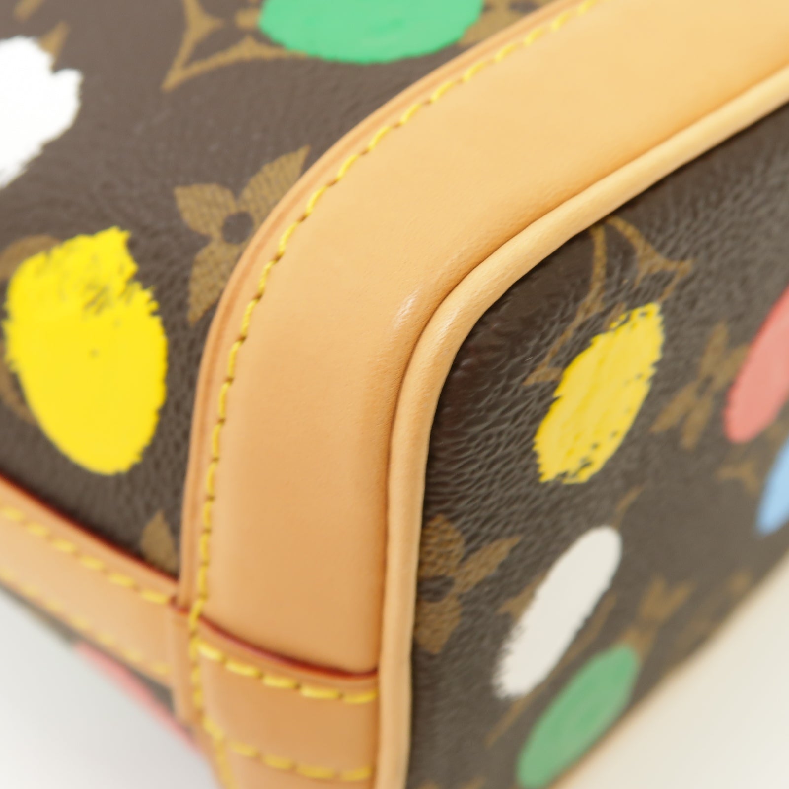 LOUIS VUITTON Monogram LV x YK Nano Noe金扣手挽肩背兩用袋啡色/彩色