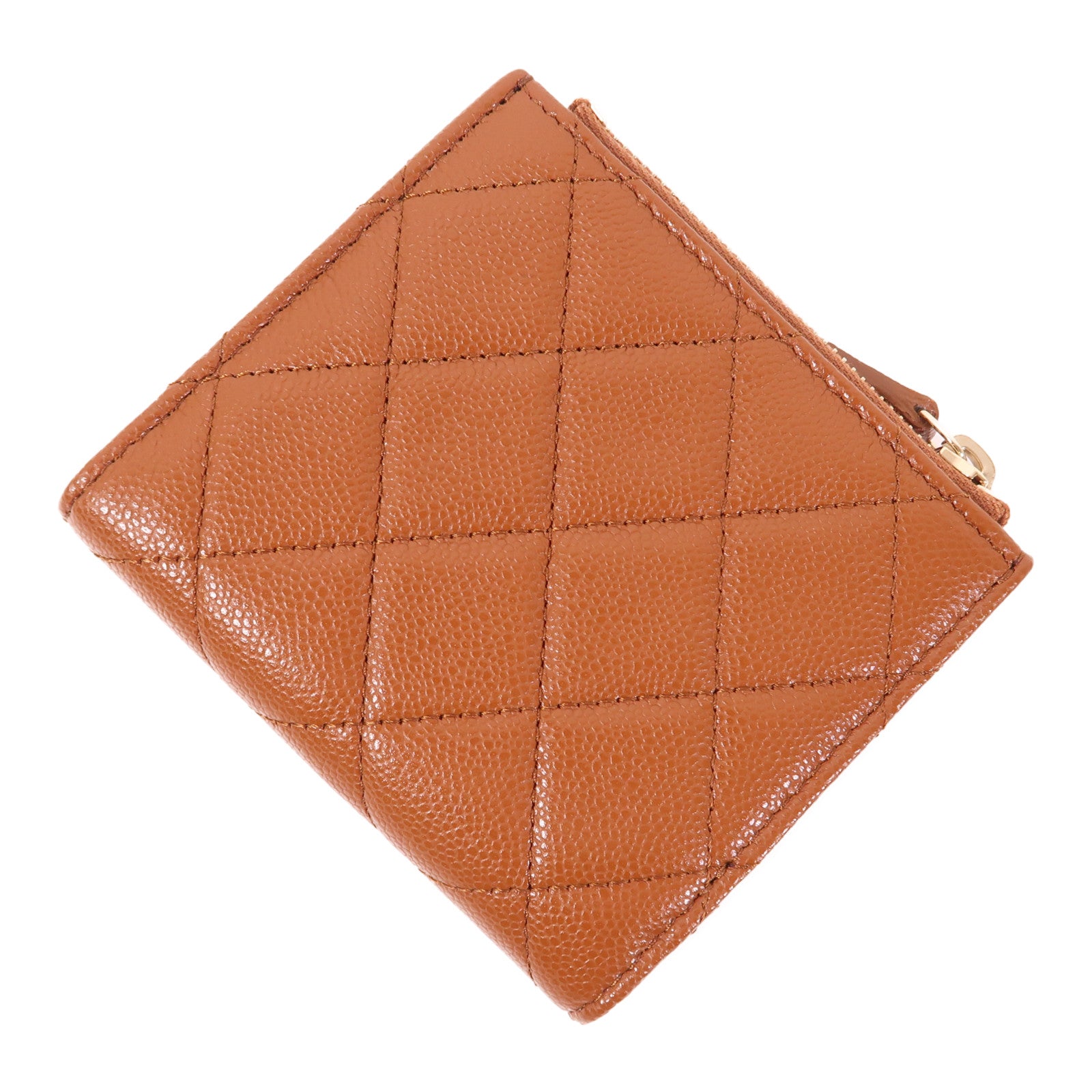 CHANEL 牛皮皮革Wallet金扣錢包