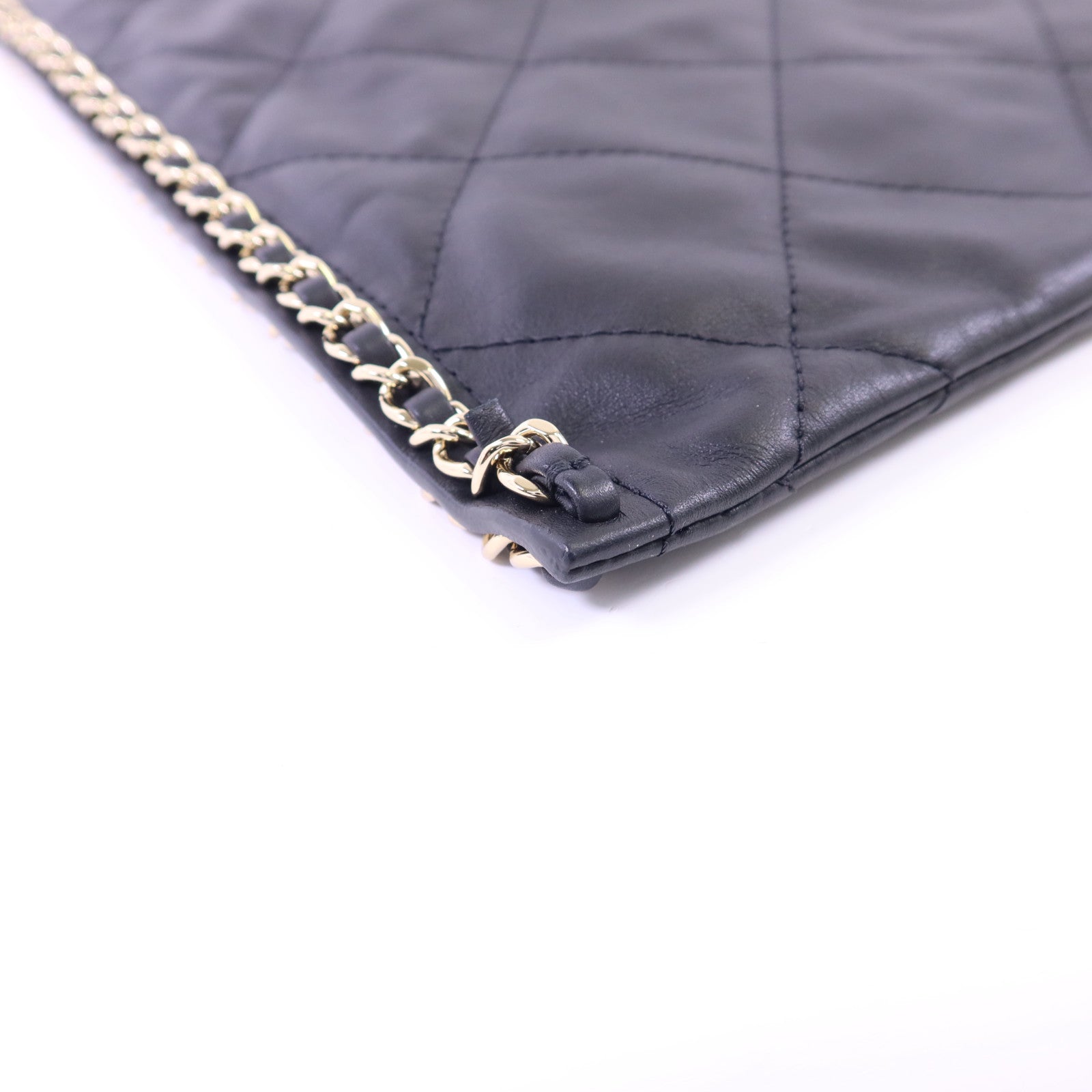 CHANEL 【激減優惠】牛皮皮革Matelasse Chain Shoulder金扣肩背袋