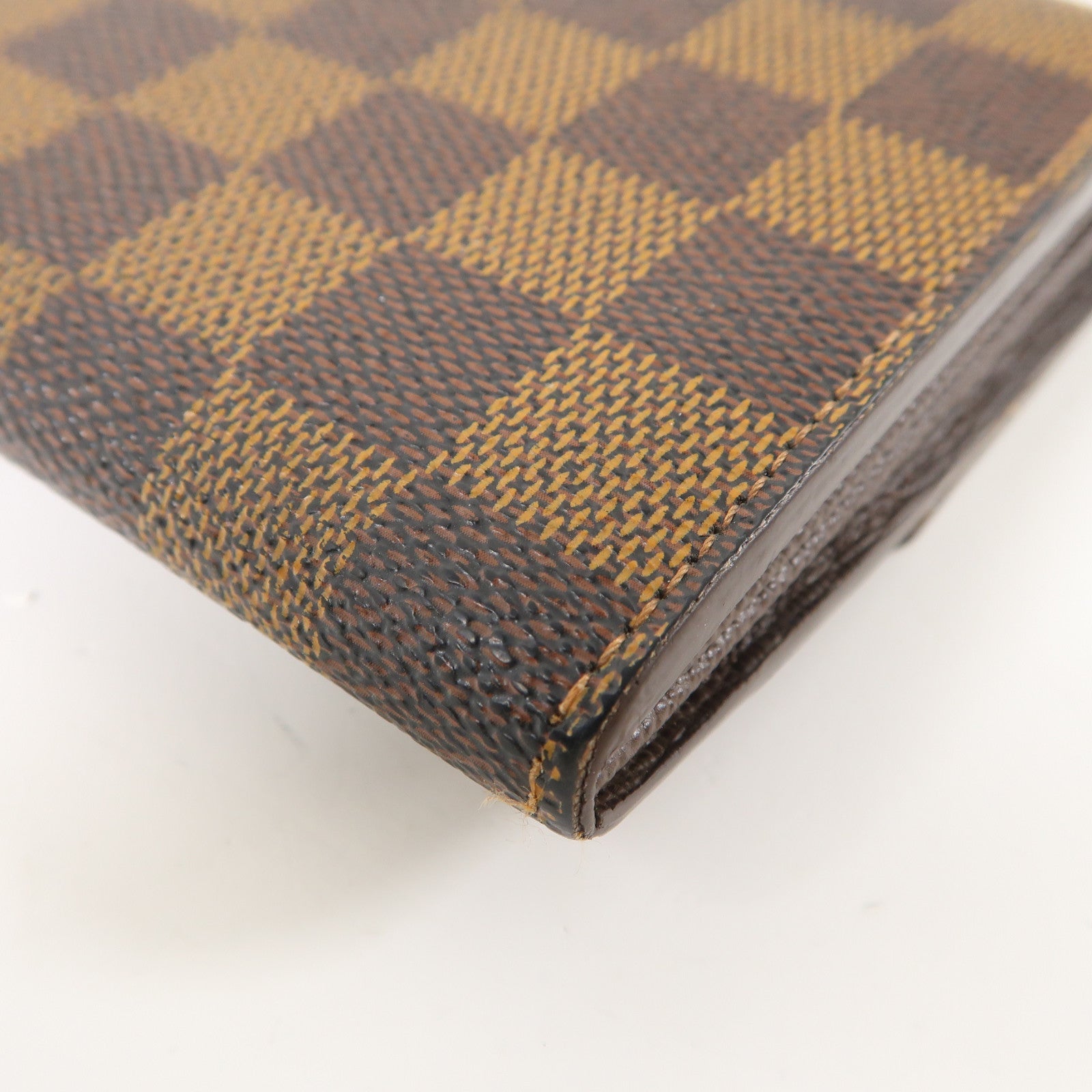 LOUIS VUITTON 【激減優惠】Damier Ebene Long Wallet金扣長錢包啡色