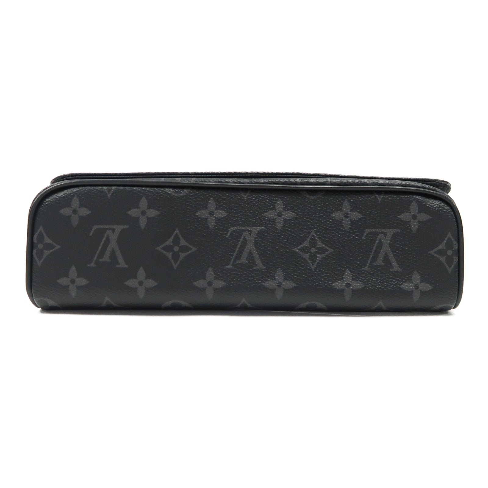 LOUIS VUITTON Monogram Eclipse District PM銀扣肩背袋黑色