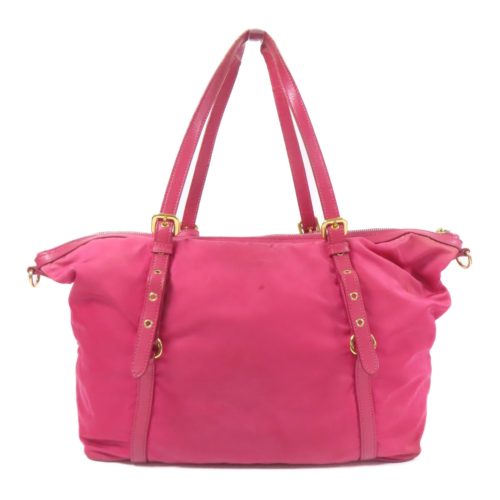 PRADA 尼龍Shoulder Bag金扣手挽肩背兩用袋