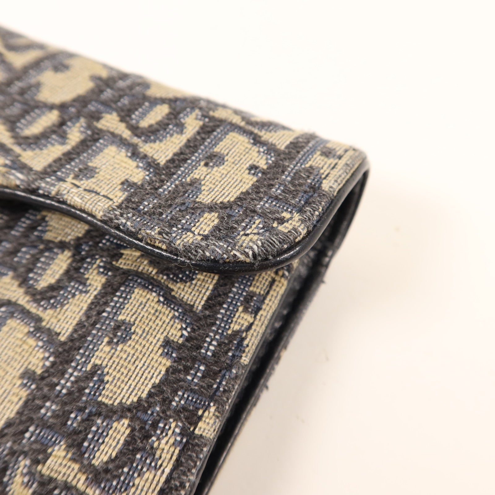 Dior 帆布Saddle Wallet金扣錢包