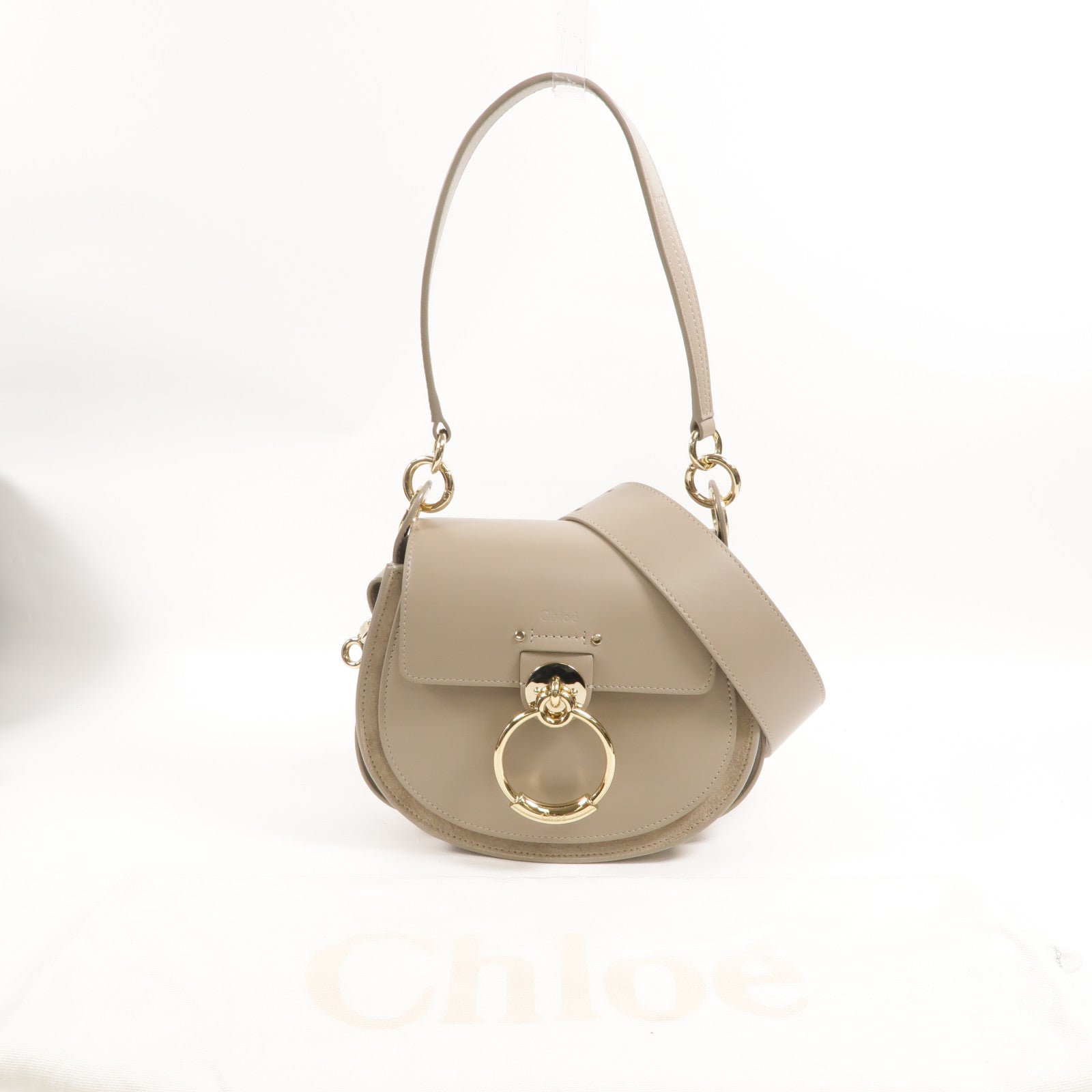 Chloe 牛皮皮革Small Tess手挽肩背兩用袋