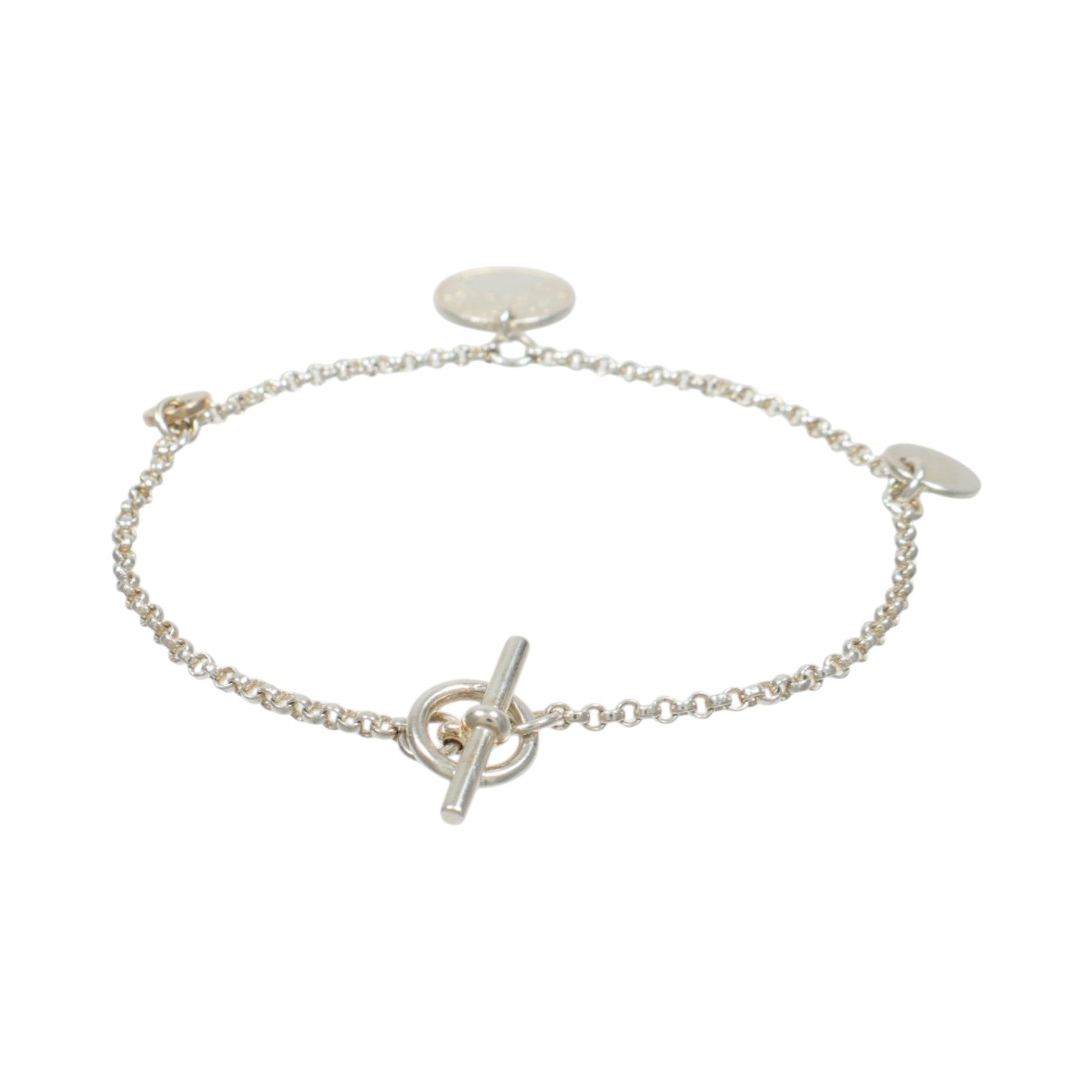 HERMES 18K玫瑰金/925純銀Ex-Libris Bracelet手鏈