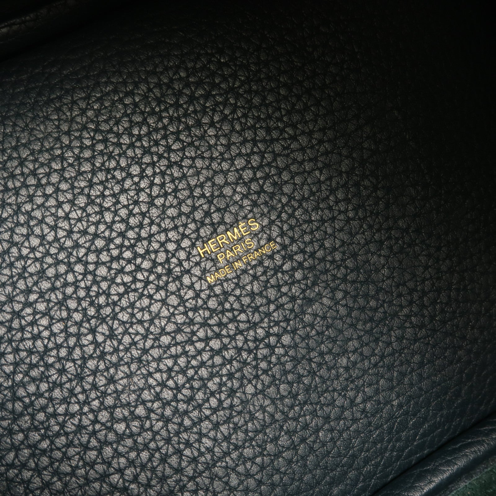 HERMES Clemence皮革Picotin PM手挽袋Vert Cypres