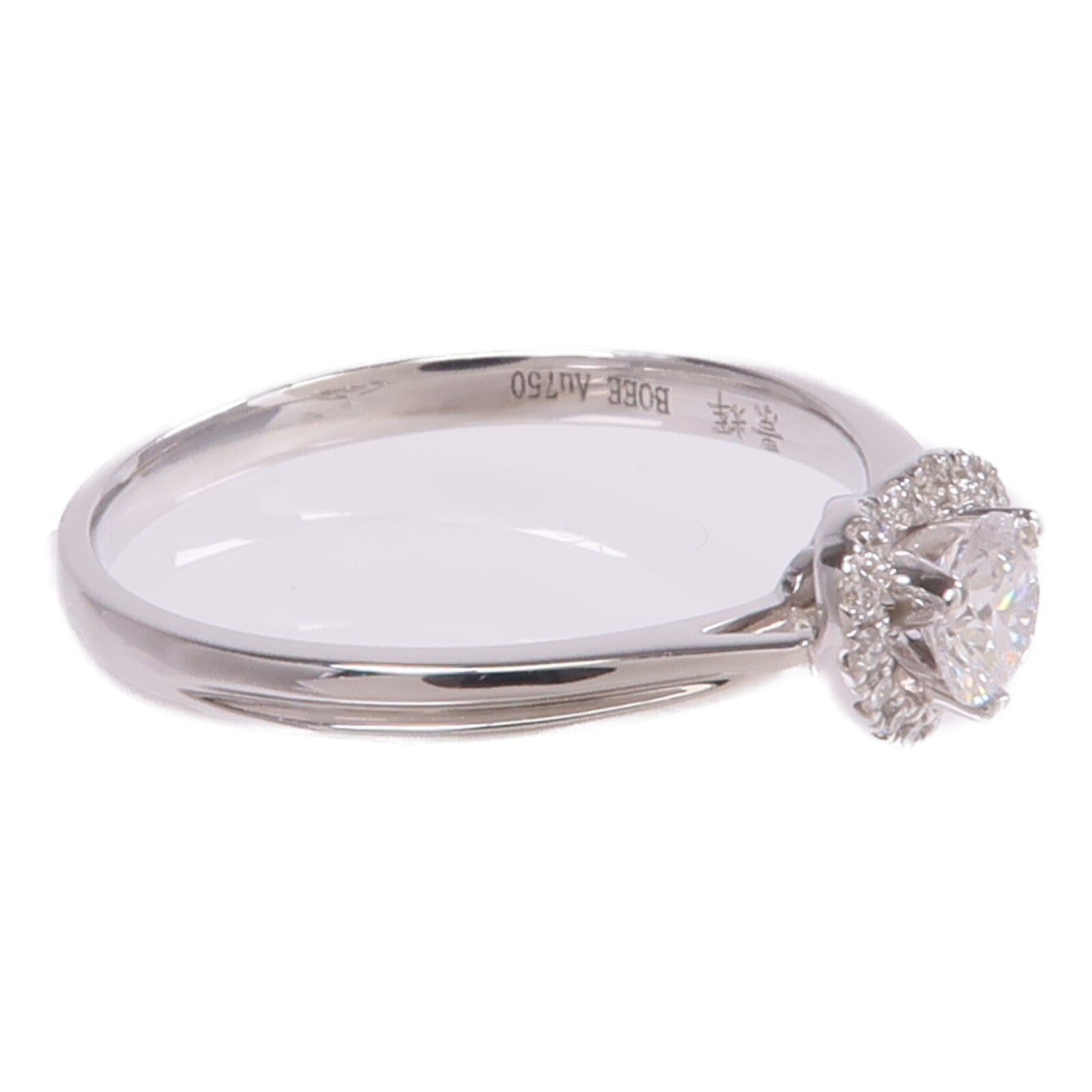 JEWELRY 【激減優惠】18K白金Diamond Ring鑽石戒指US#6