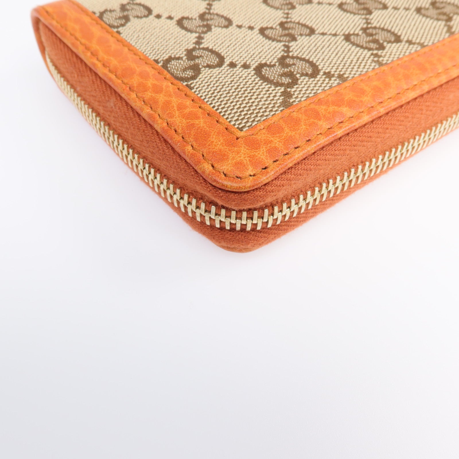 GUCCI 帆布Long Wallet金扣長錢包