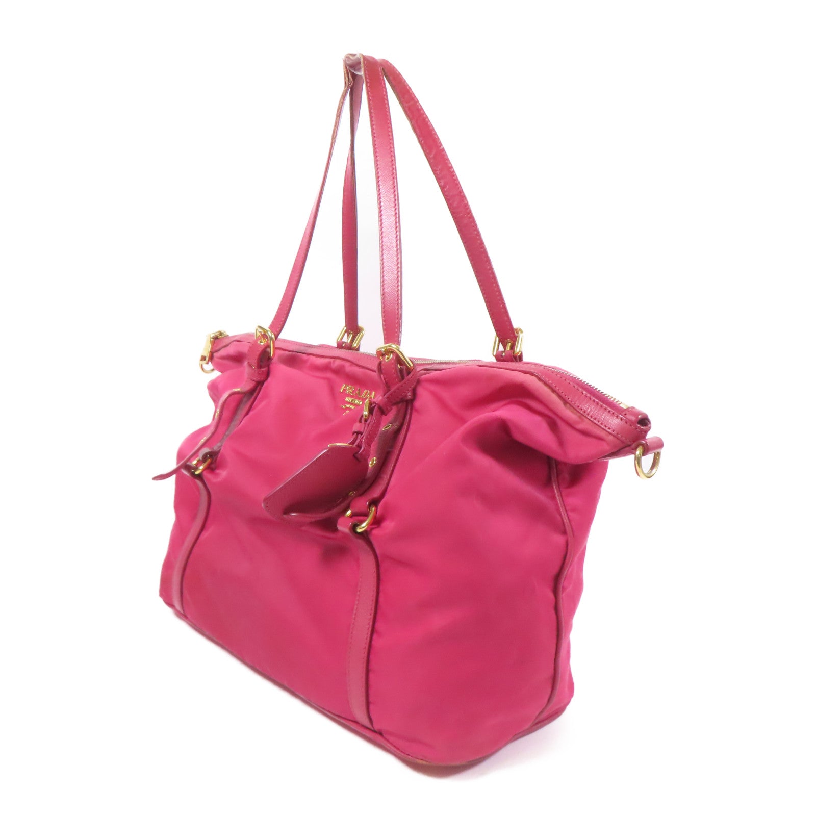 PRADA 尼龍Shoulder Bag金扣手挽肩背兩用袋