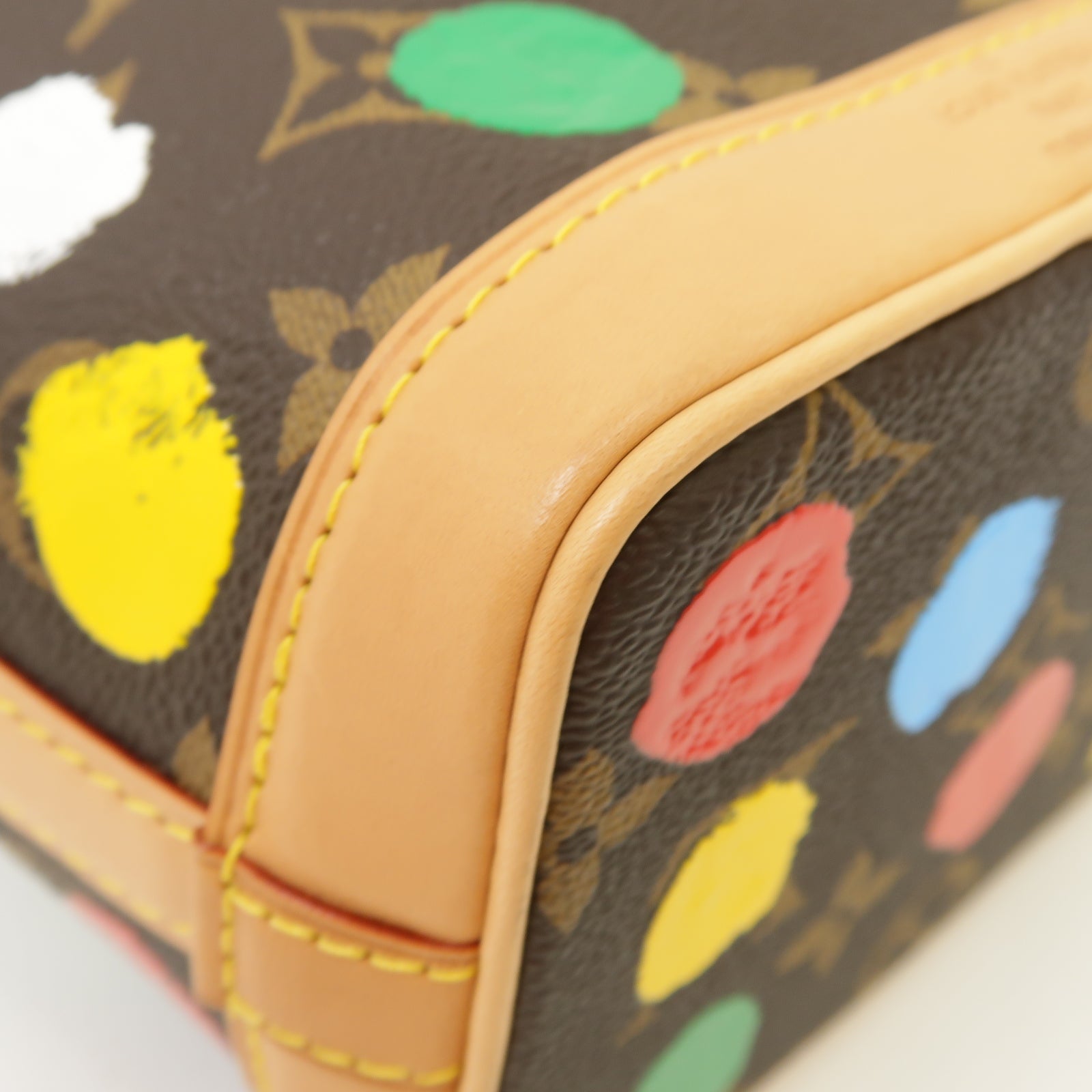 LOUIS VUITTON Monogram LV x YK Nano Noe金扣手挽肩背兩用袋啡色/彩色