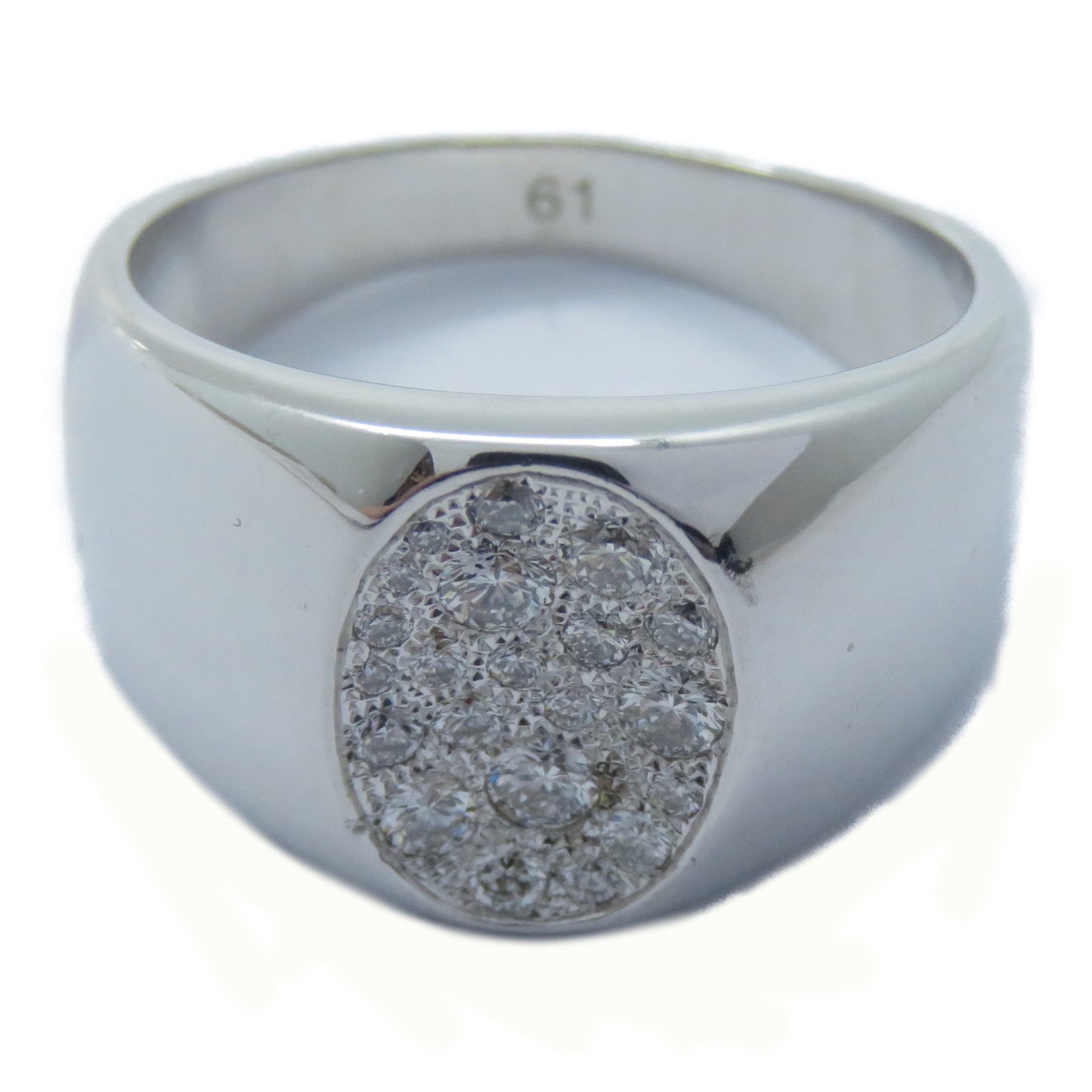 Dior 18K白金Homme Men Ring鑽石戒指Dior#61/US#9.25