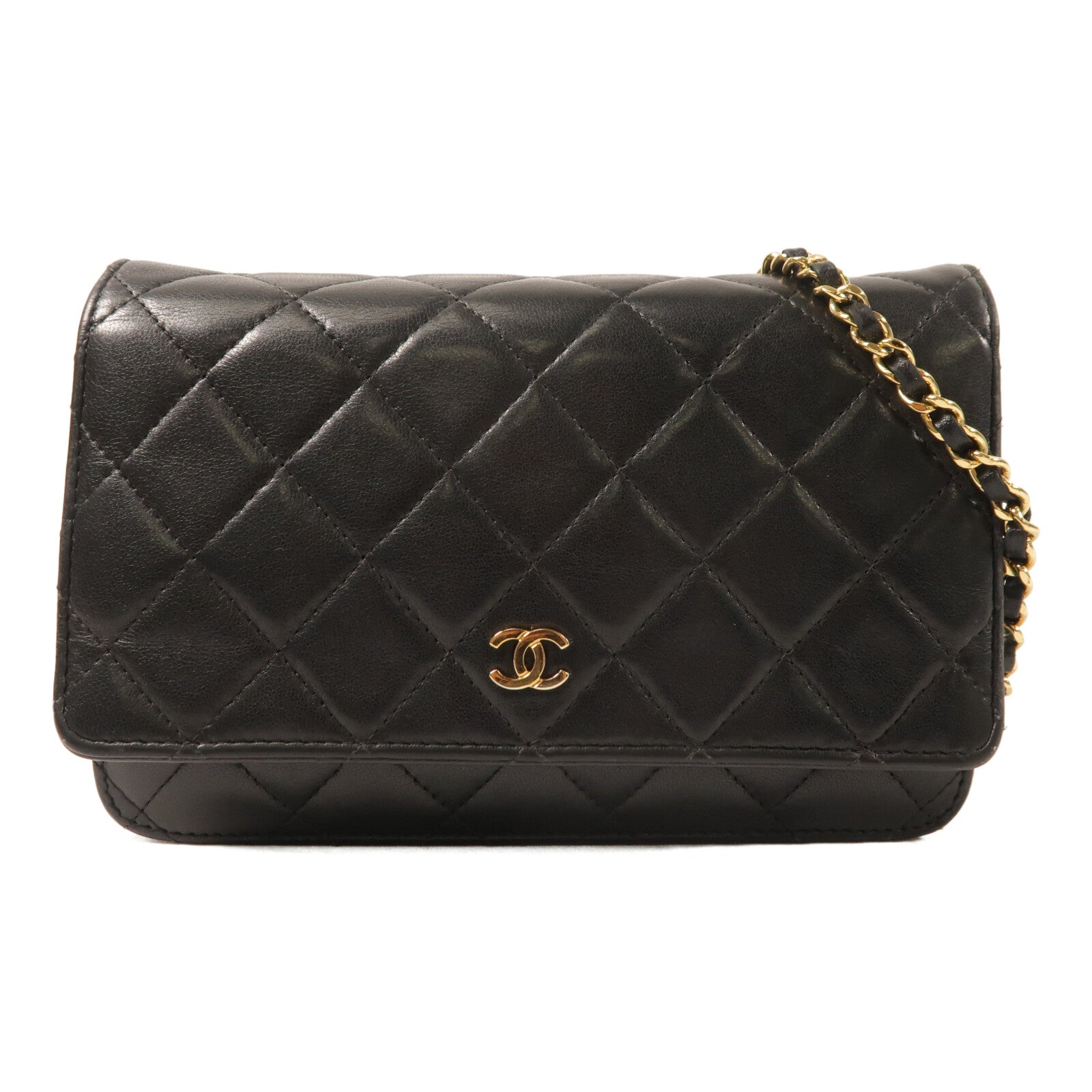 CHANEL 羊皮皮革WOC Wallet On Chain金扣肩背袋