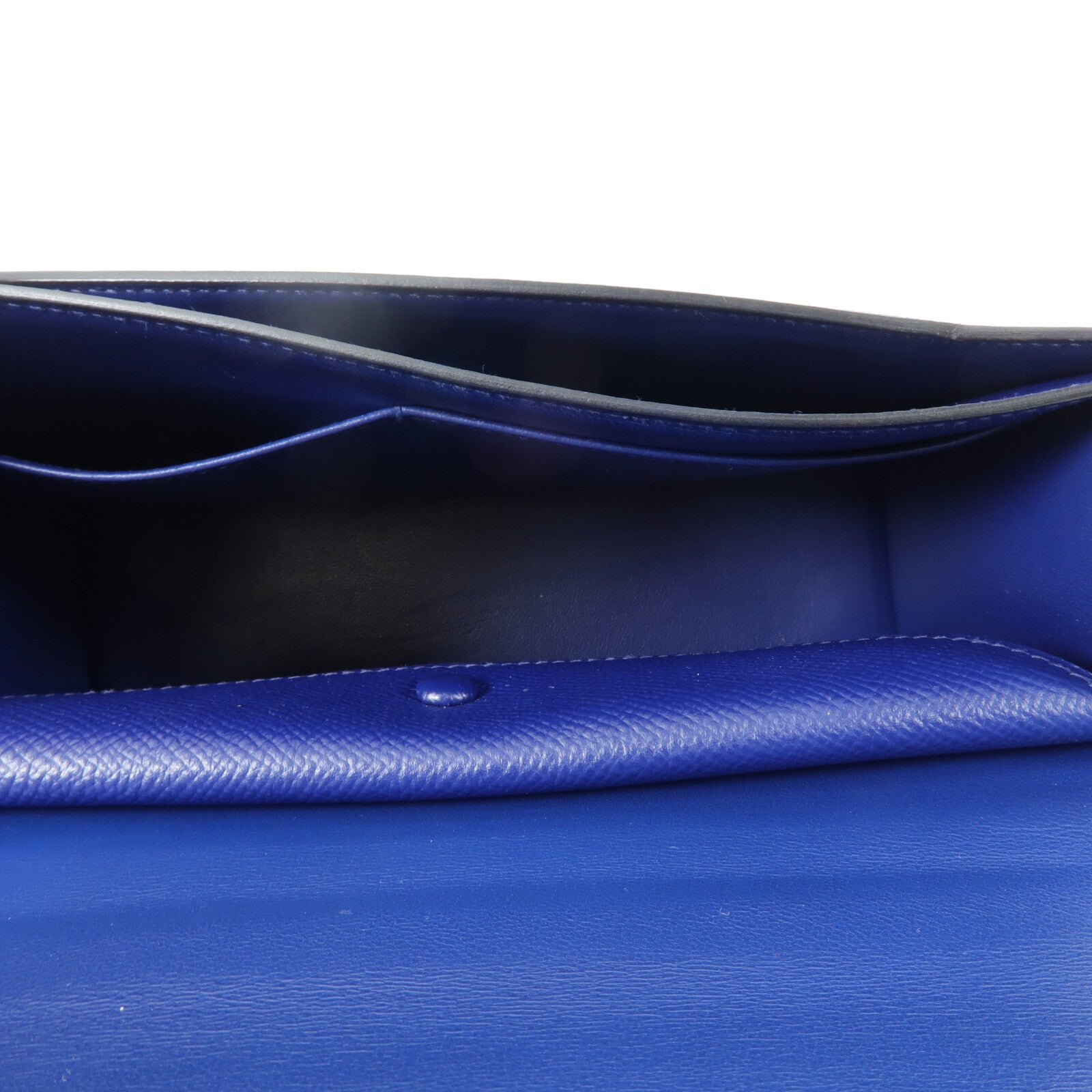 HERMES Epsom皮革Verrou 23肩背袋Bleu Saphir