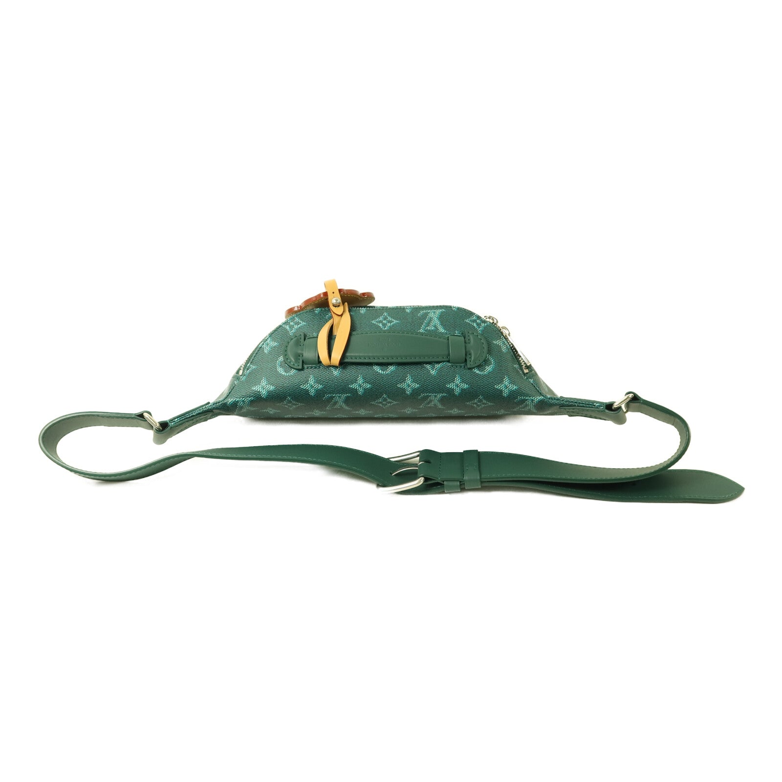 LOUIS VUITTON Monogram Heritage Dog LVers Rush Bumbag銀扣腰包