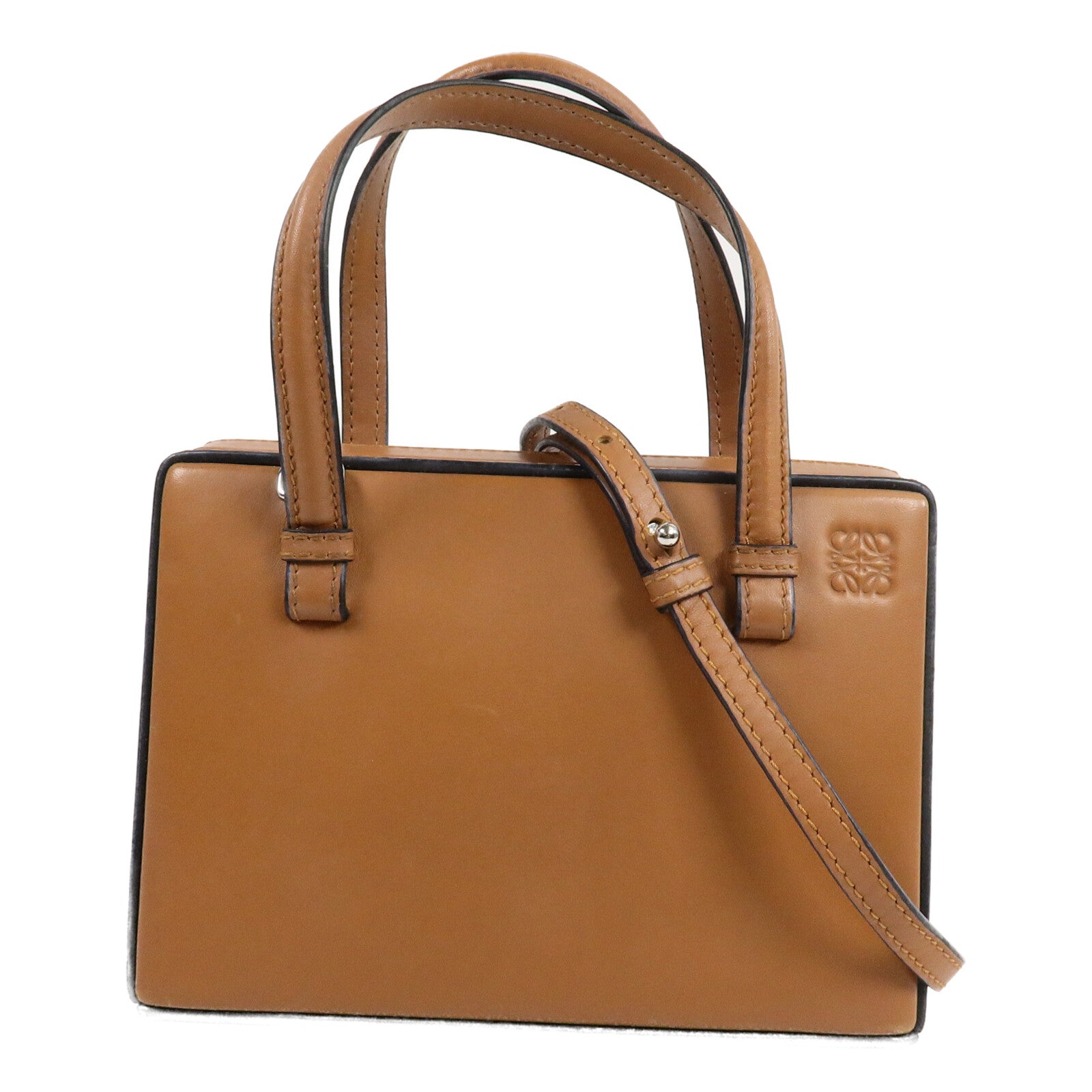 LOEWE 牛皮皮革Postal Small Bag手挽肩背兩用袋