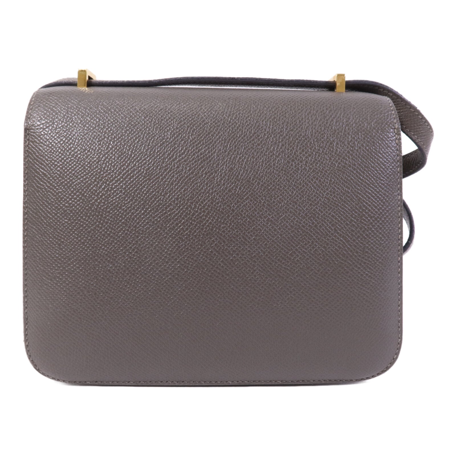 HERMES Epsom皮革Mini Constance金扣肩背袋