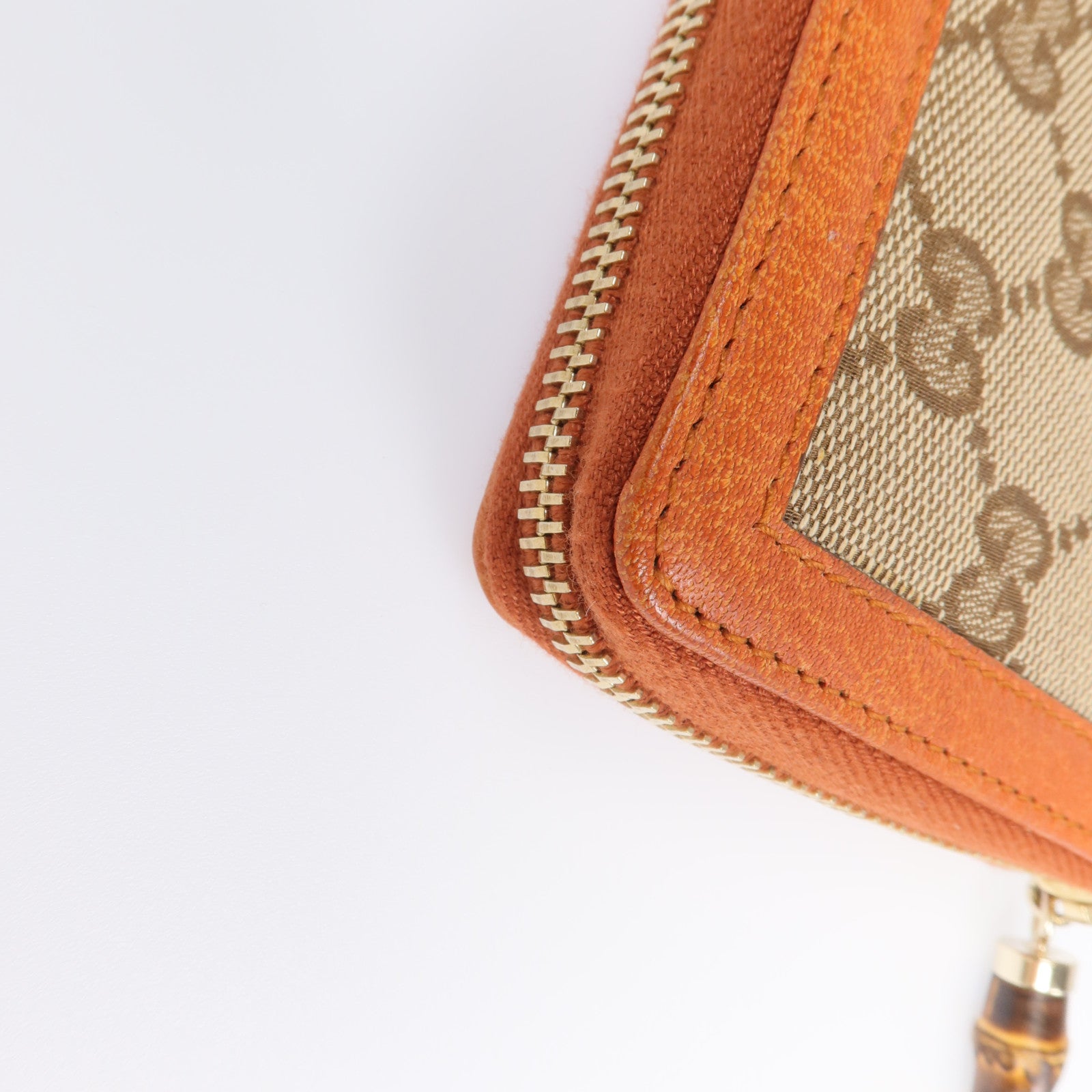 GUCCI 帆布Long Wallet金扣長錢包