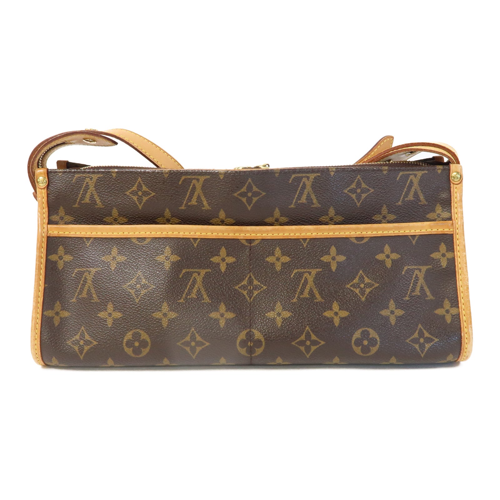 LOUIS VUITTON Monogram Popincourt金扣肩背袋啡色
