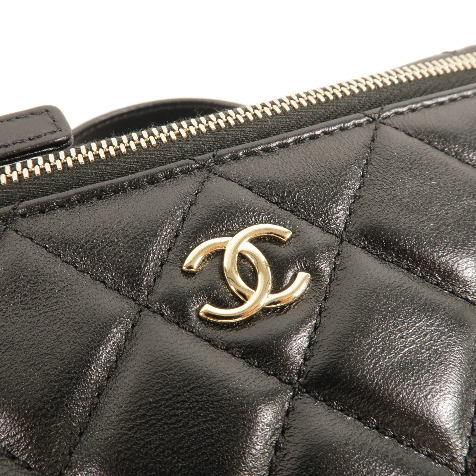 CHANEL 羊皮皮革Vanity Case手挽肩背兩用袋