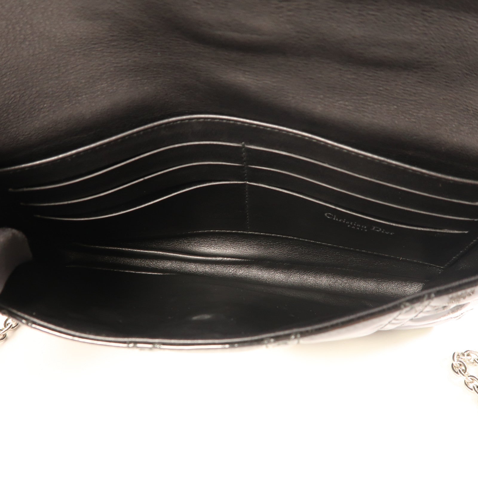 Dior 漆皮皮革Shoulder Bag銀扣肩背袋
