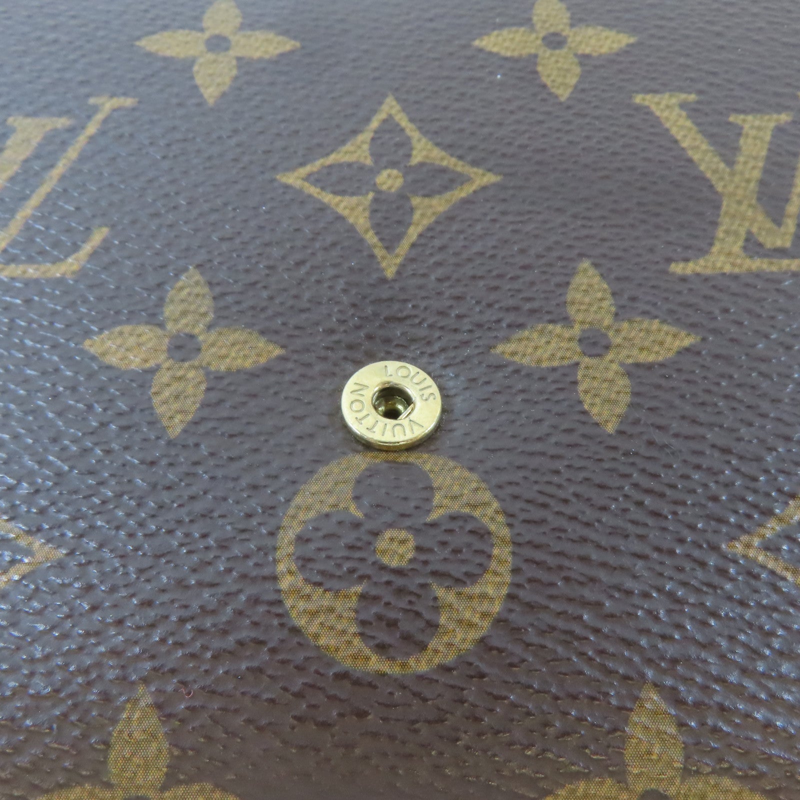 LOUIS VUITTON Monogram Felicie Pochette金扣鏈帶肩背袋啡色
