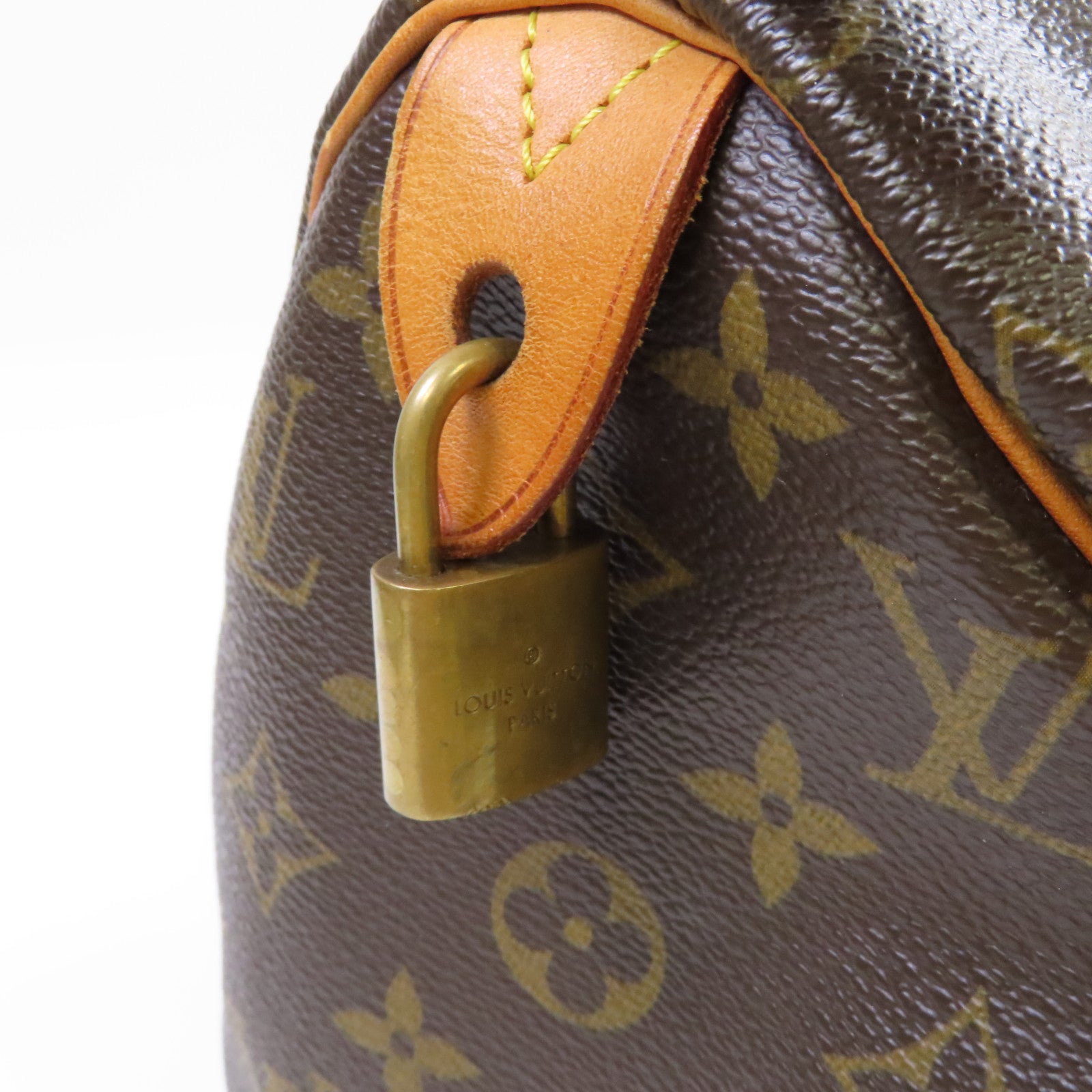 LOUIS VUITTON Monogram Speedy 25金扣手挽袋啡色