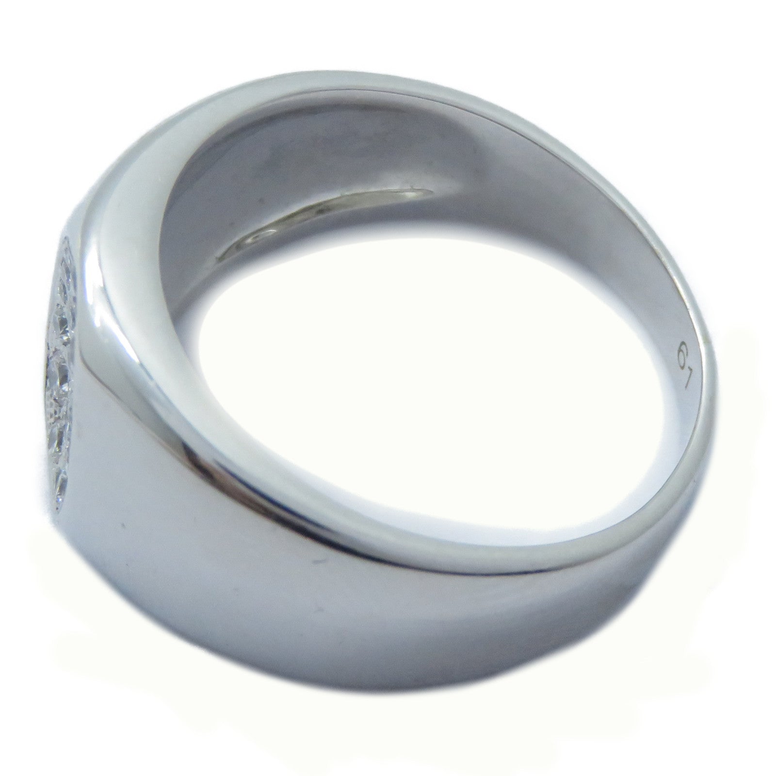Dior 18K白金Homme Men Ring鑽石戒指Dior#61/US#9.25