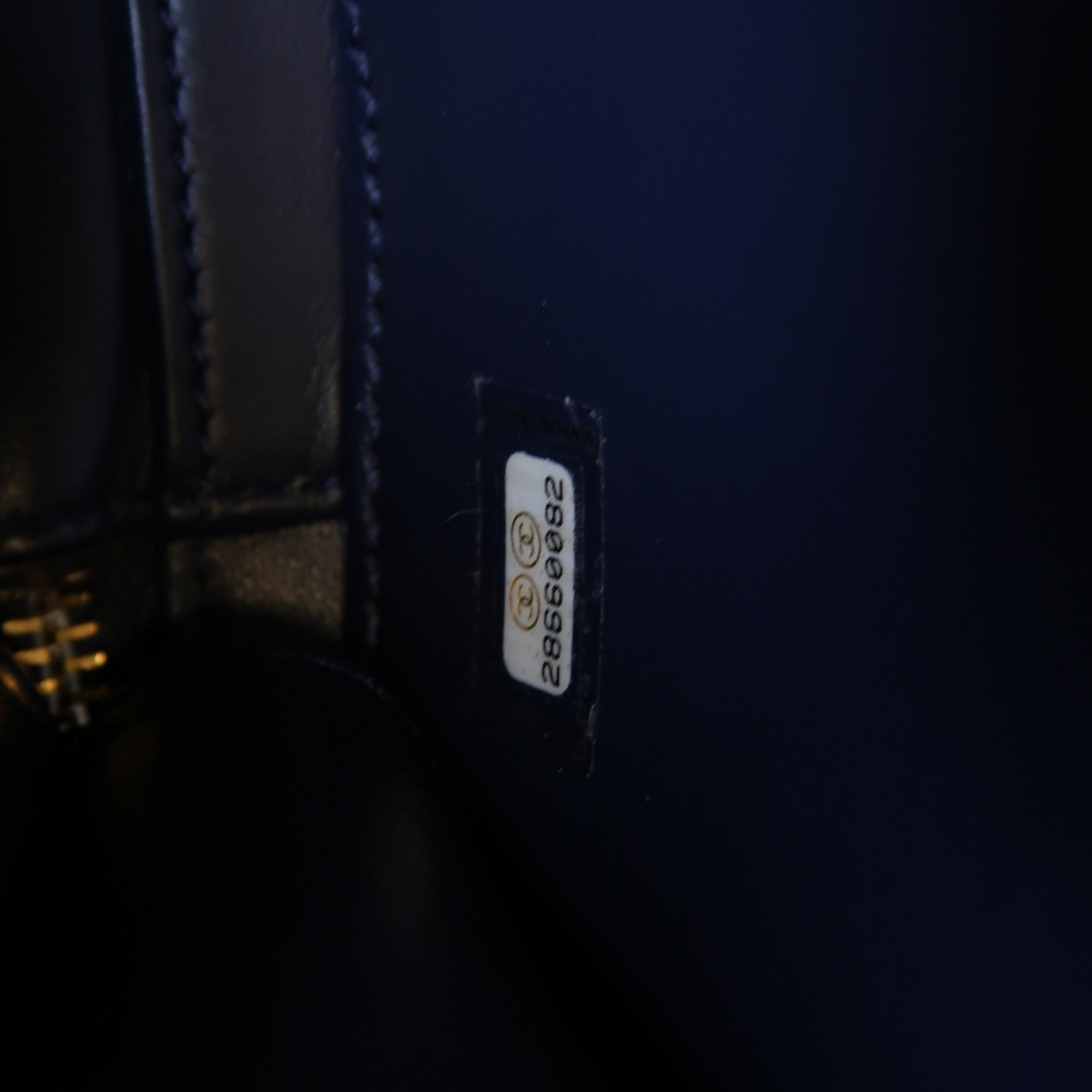 CHANEL 【激減優惠】帆布Chain Shoulder金扣手挽肩背兩用袋黑色/深藍色