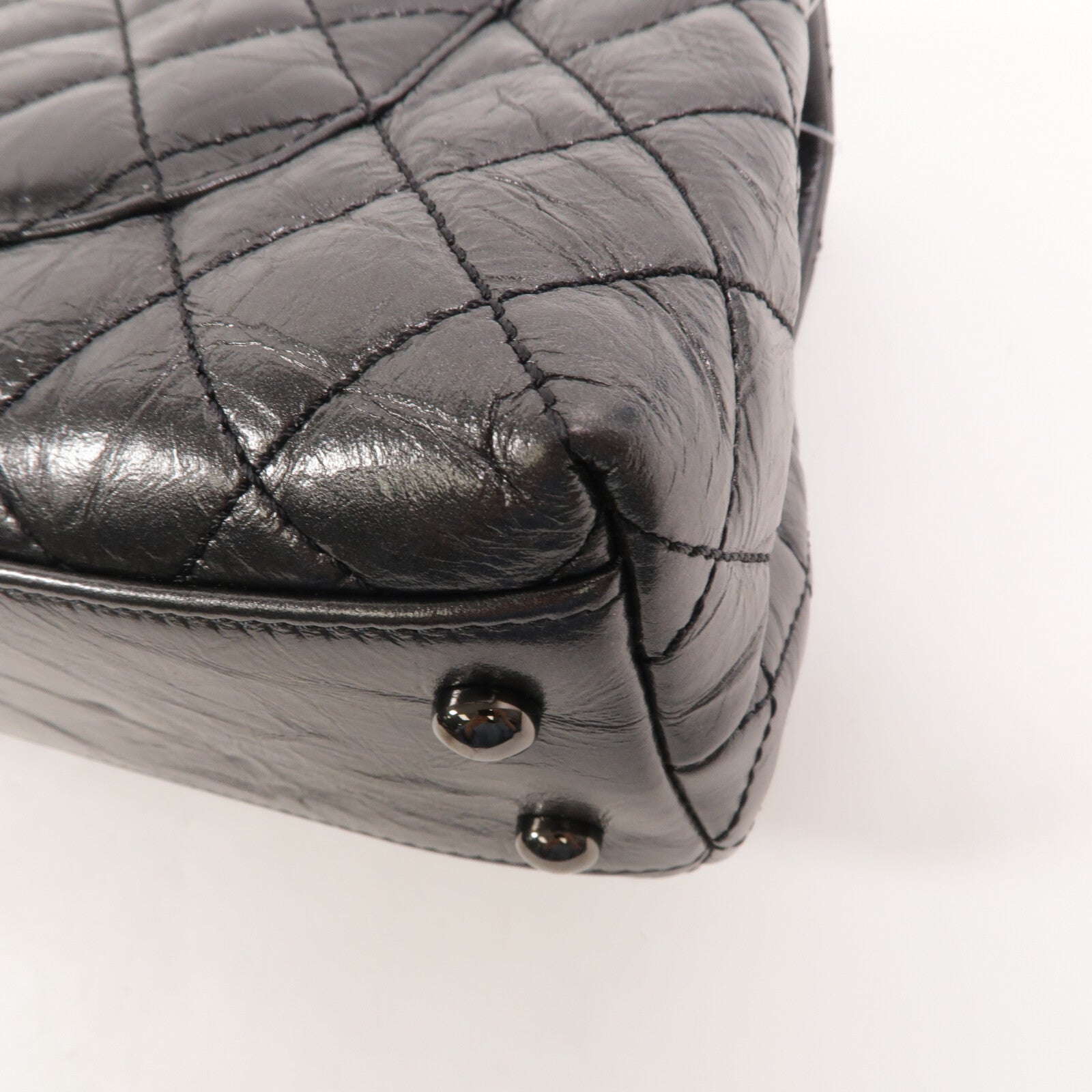 CHANEL 牛皮皮革Coco Handle Small鏈帶手挽肩背兩用袋