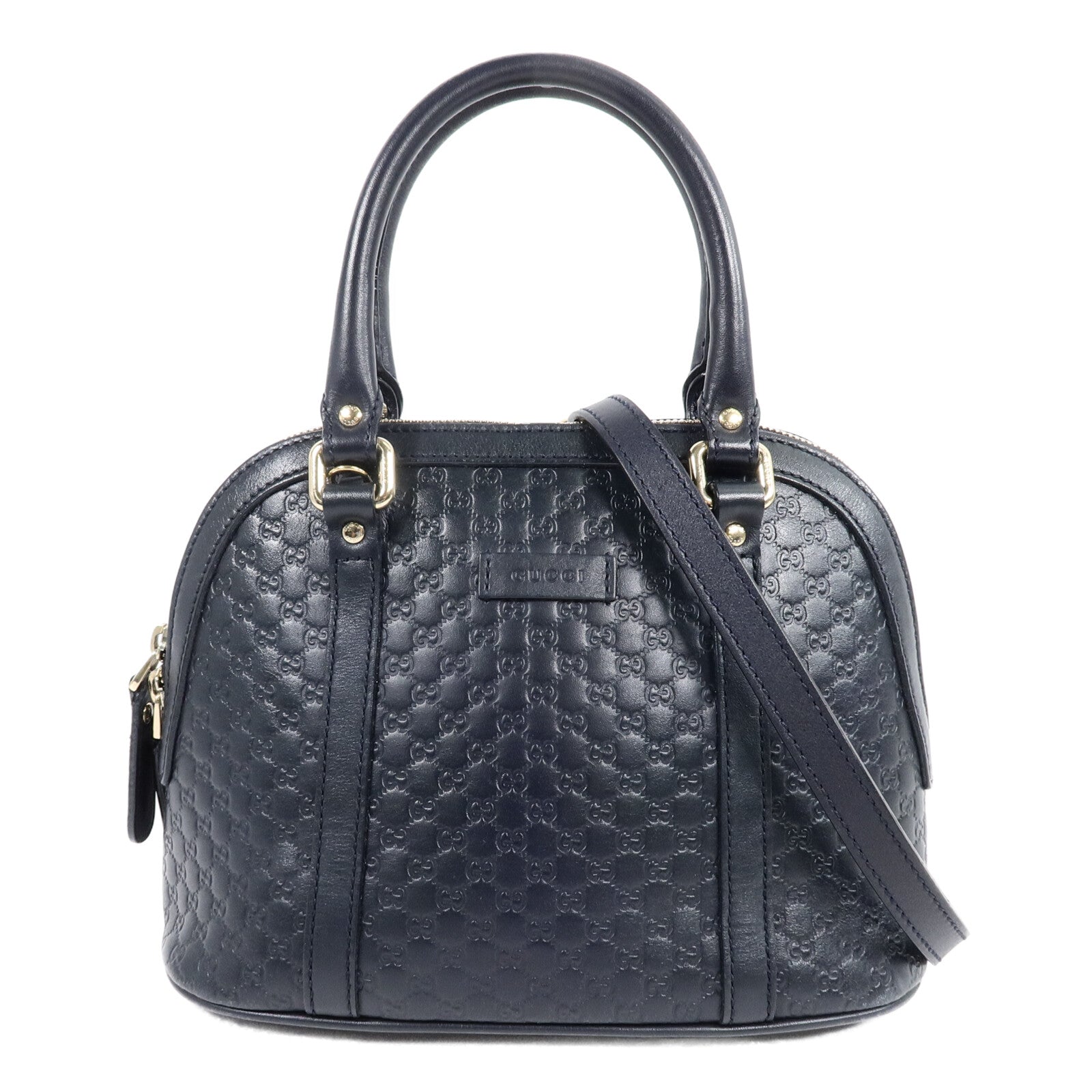 GUCCI 牛皮皮革Guccissima手挽肩背兩用袋