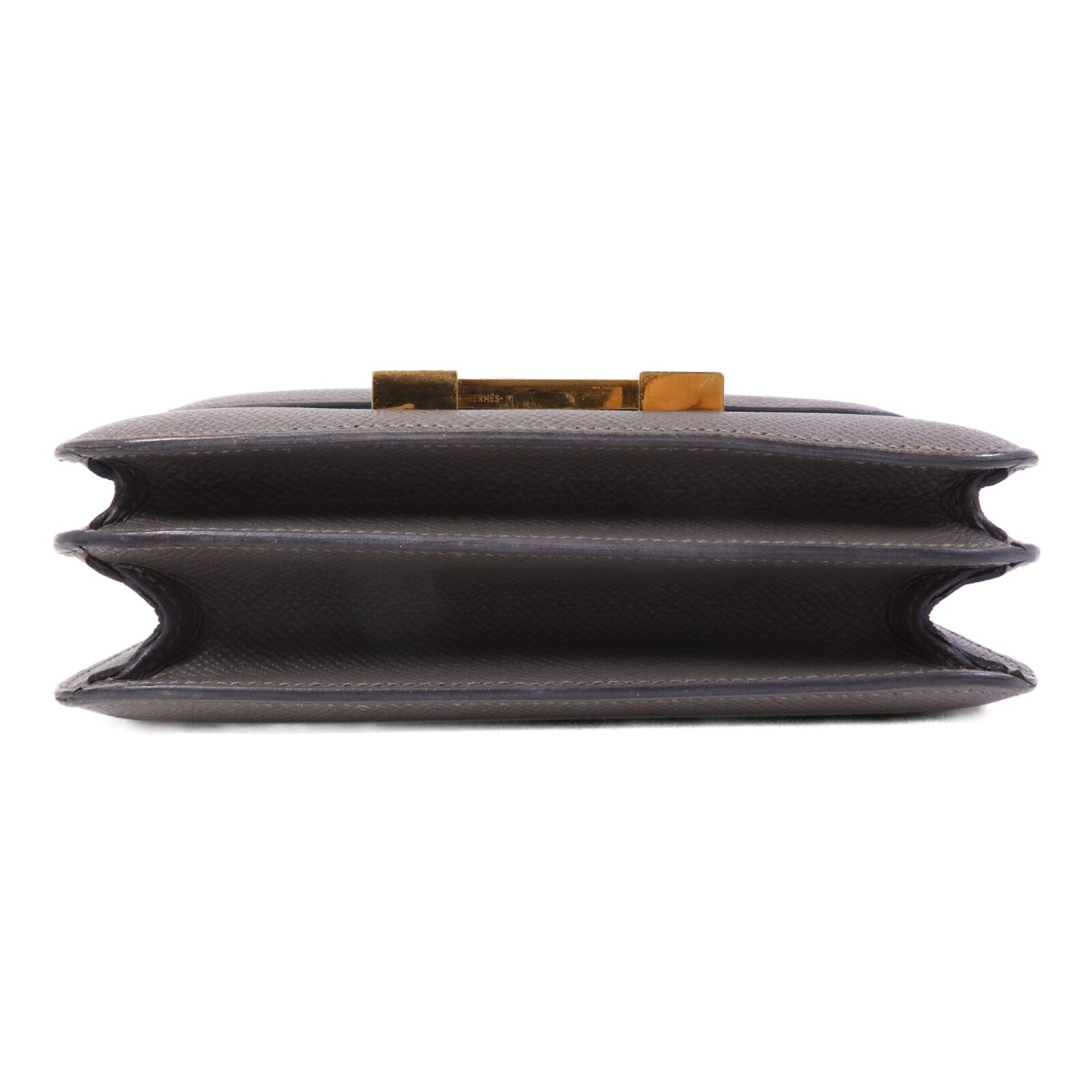 HERMES Epsom皮革Mini Constance金扣肩背袋