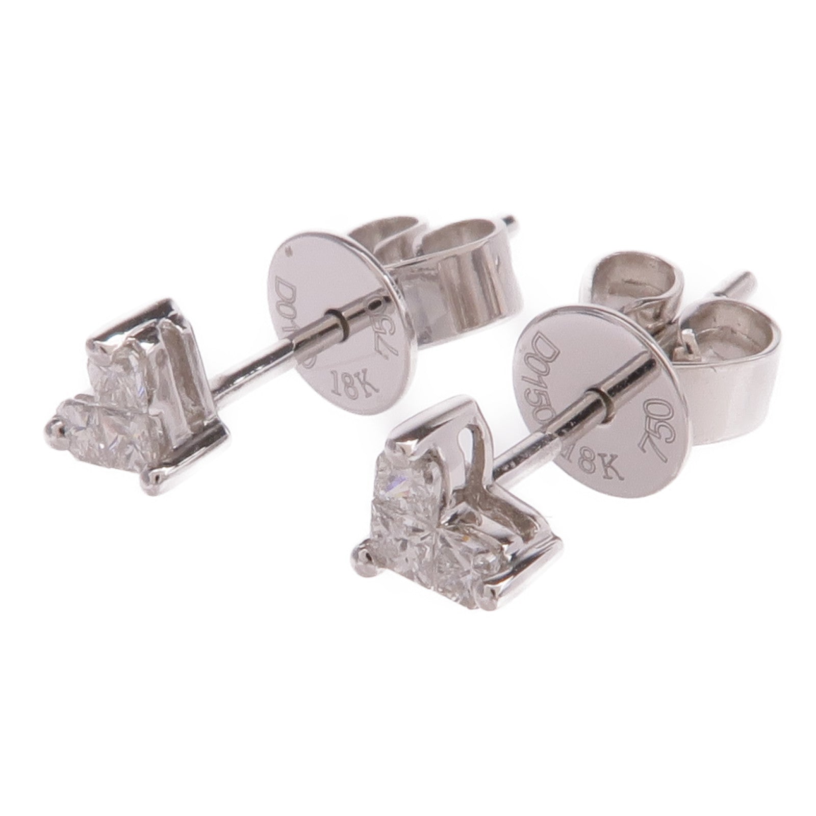 JEWELRY 18K白金Diamond Earrings鑽石耳環