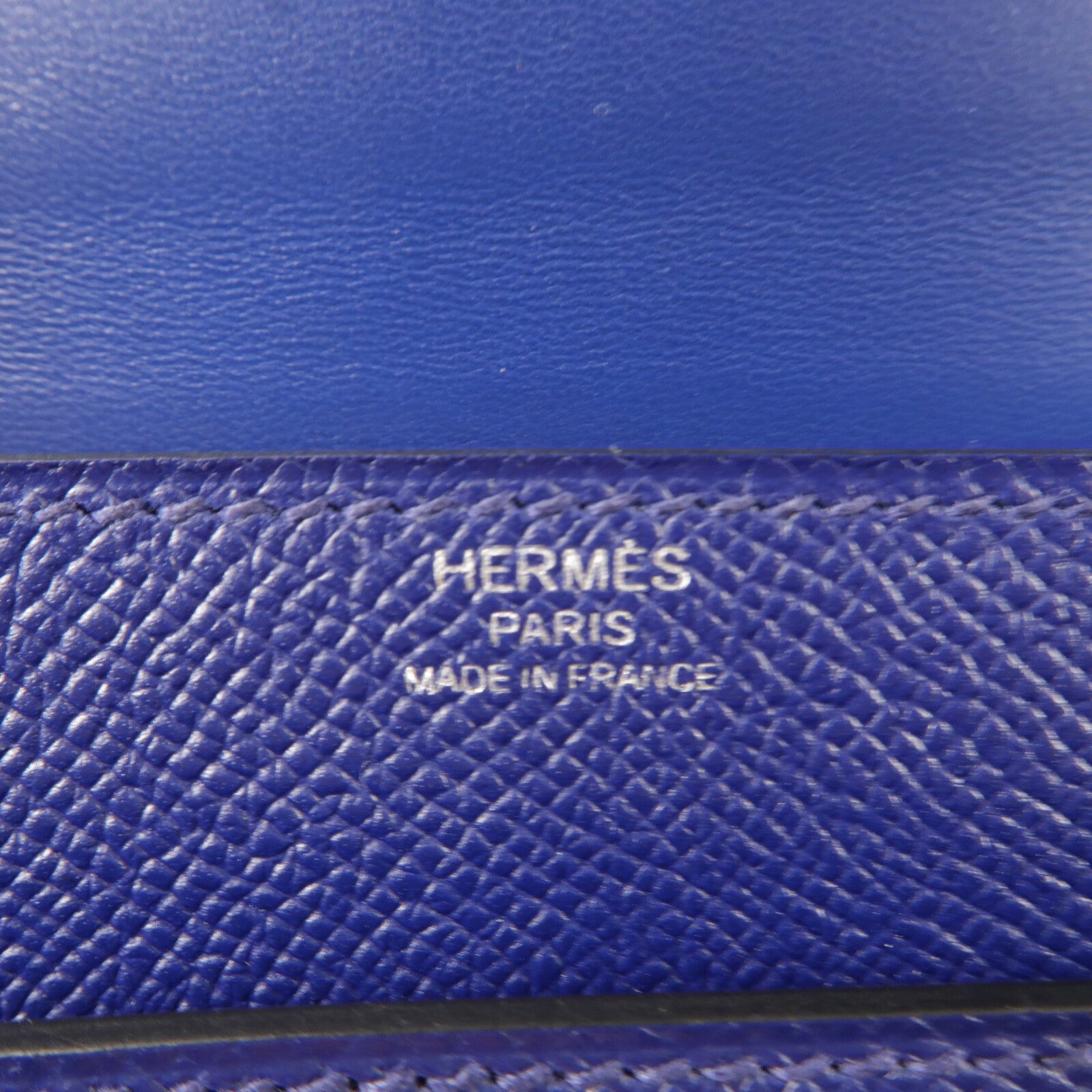 HERMES Epsom皮革Verrou 23肩背袋Bleu Saphir