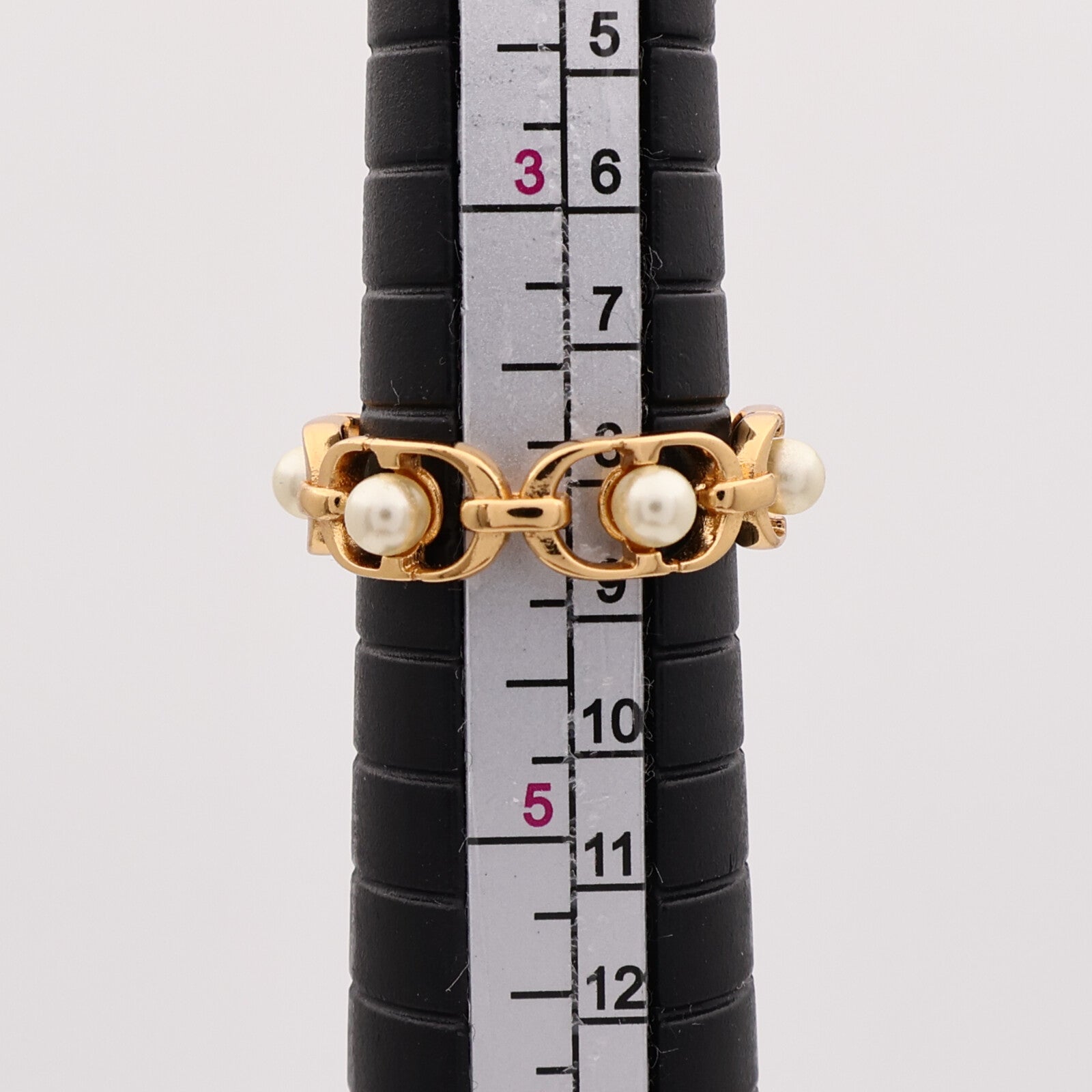 Dior 金屬30 Montaigne Jolie戒指US#4