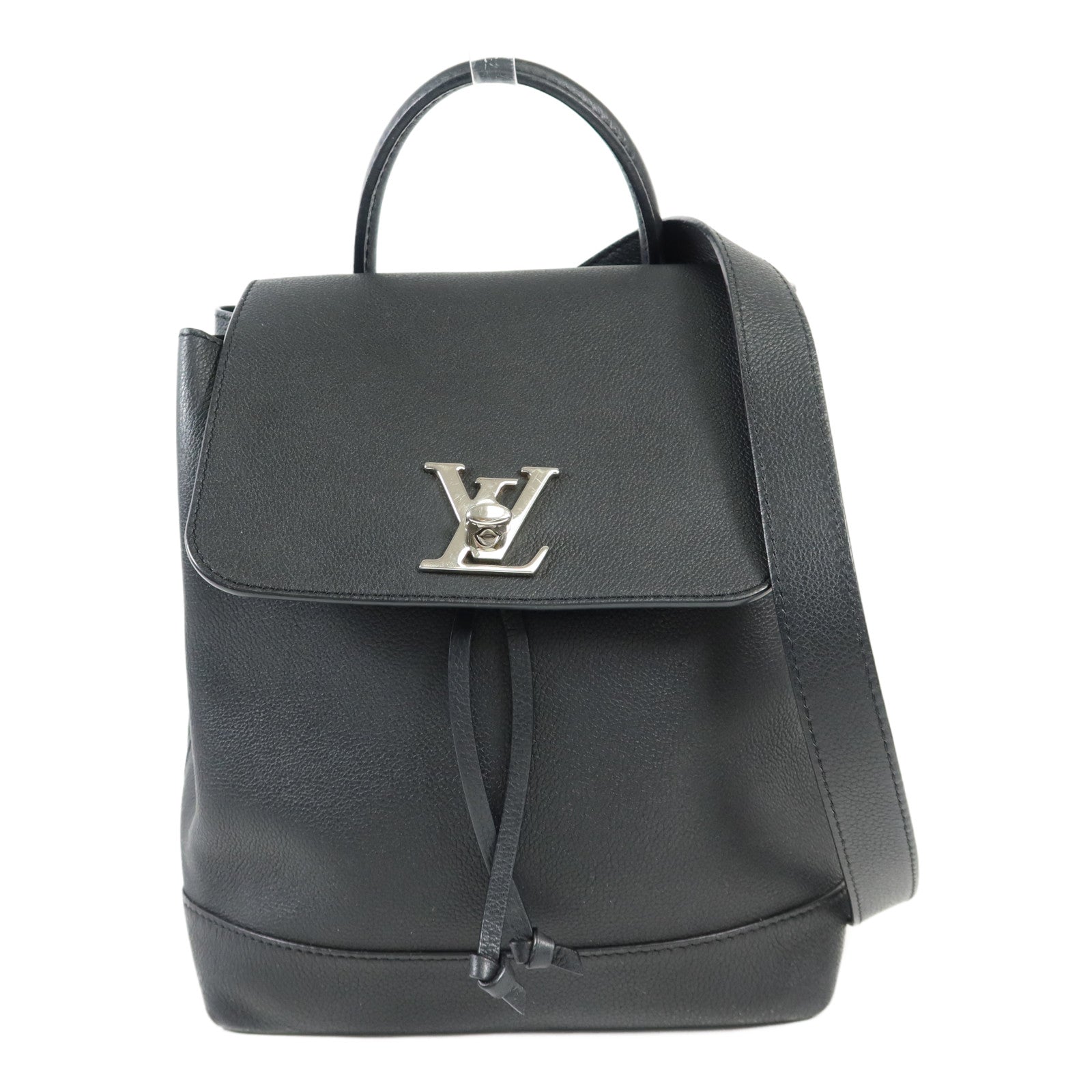 LOUIS VUITTON 【激減優惠】牛皮皮革Lock Me Backpack銀扣背包