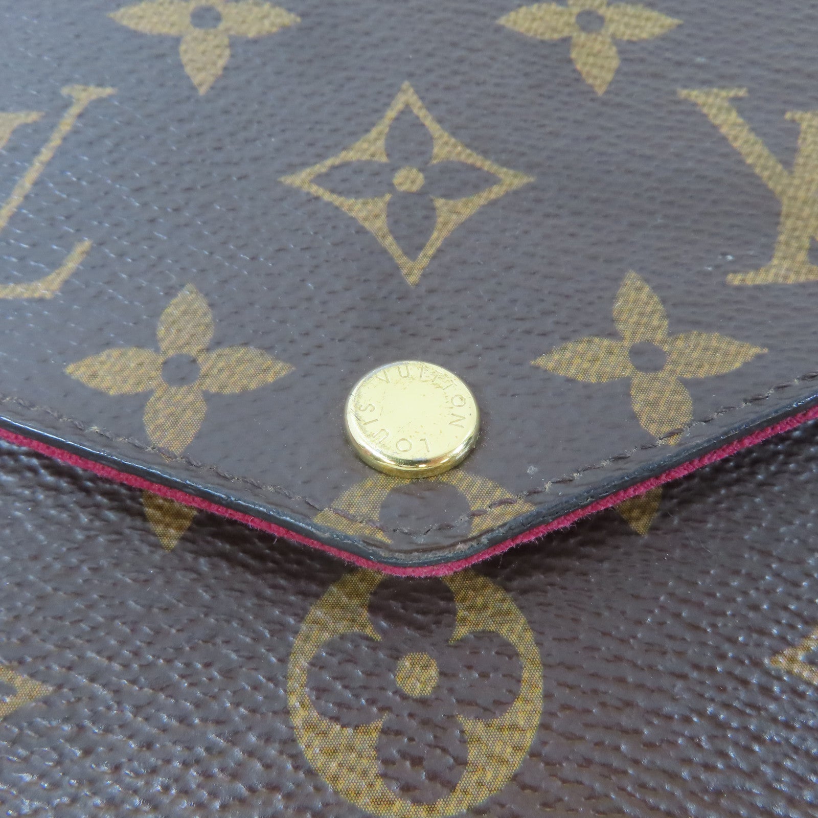 LOUIS VUITTON Monogram Felicie Pochette金扣鏈帶肩背袋啡色