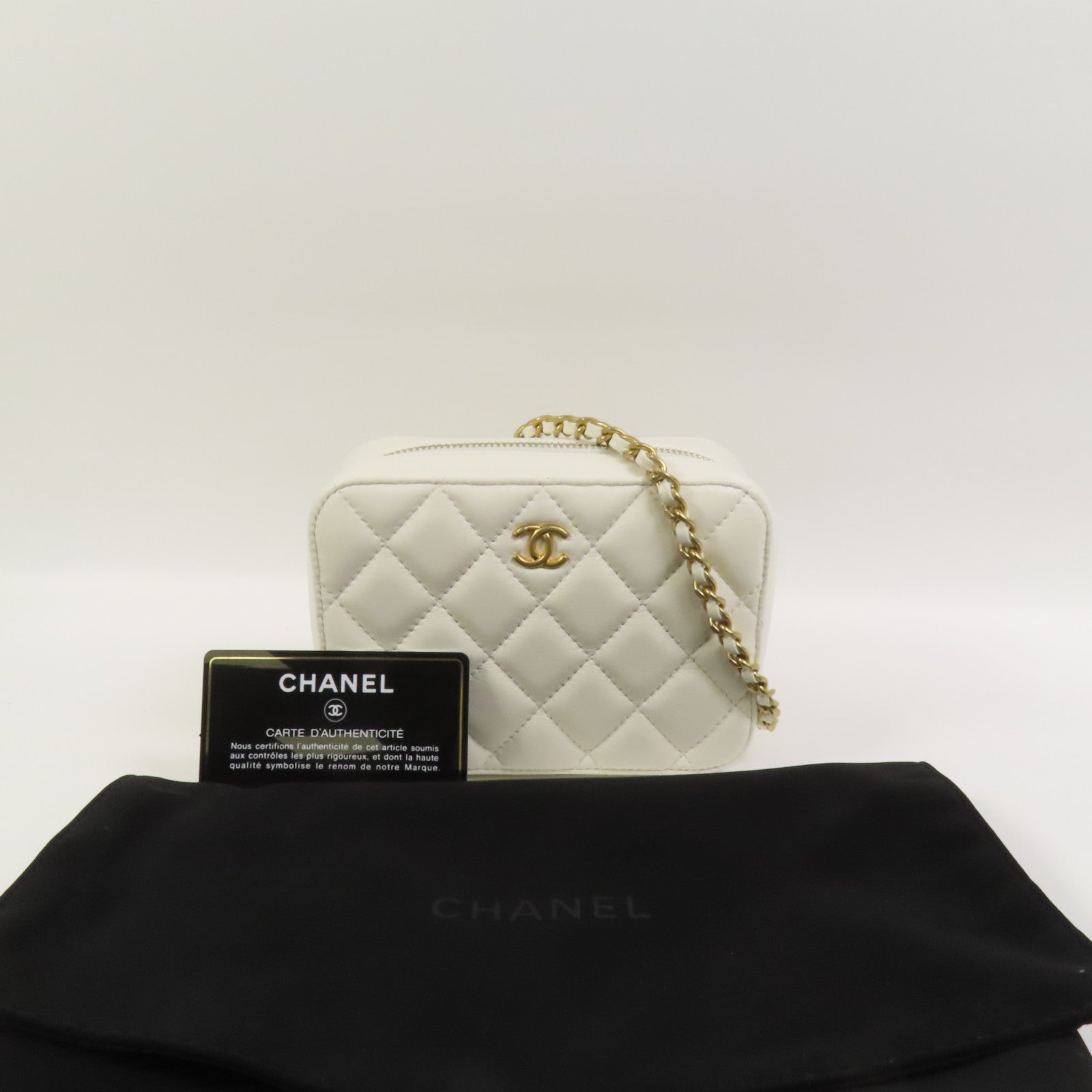 CHANEL 【激減優惠】羊皮皮革Shoulder Bag金扣肩背袋