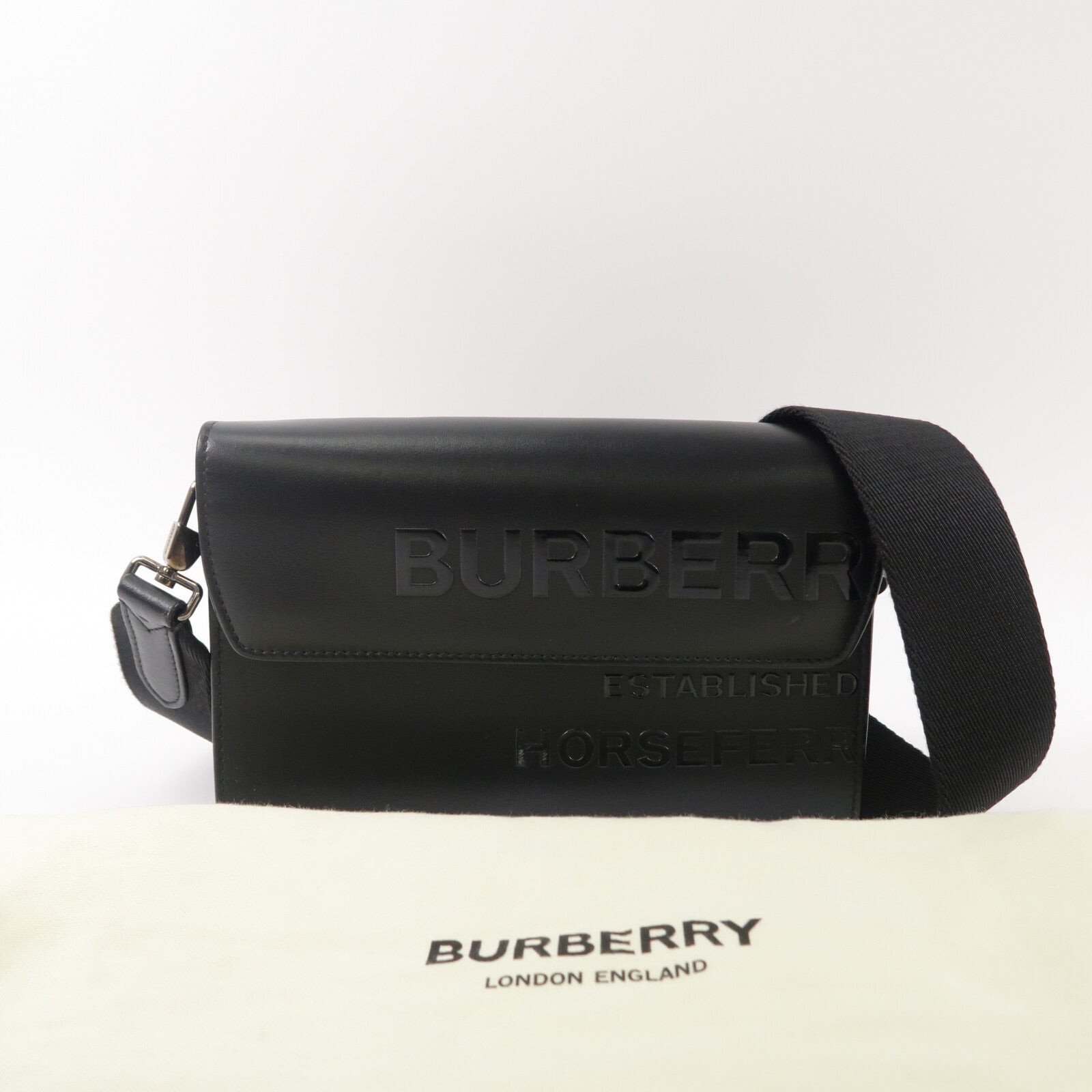 BURBERRY 牛皮皮革Horseferry Shoulder Bag肩背袋