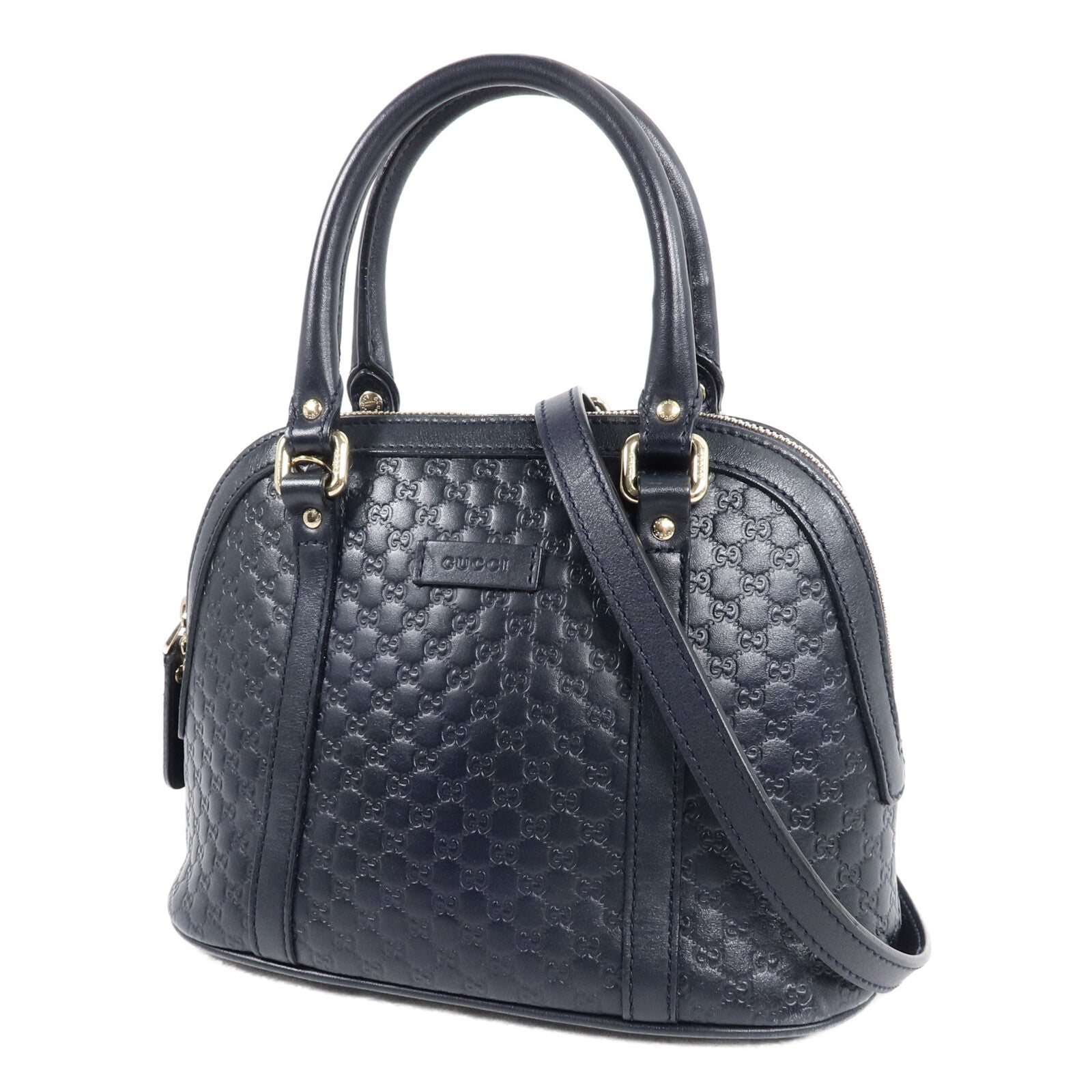 GUCCI 牛皮皮革Guccissima手挽肩背兩用袋